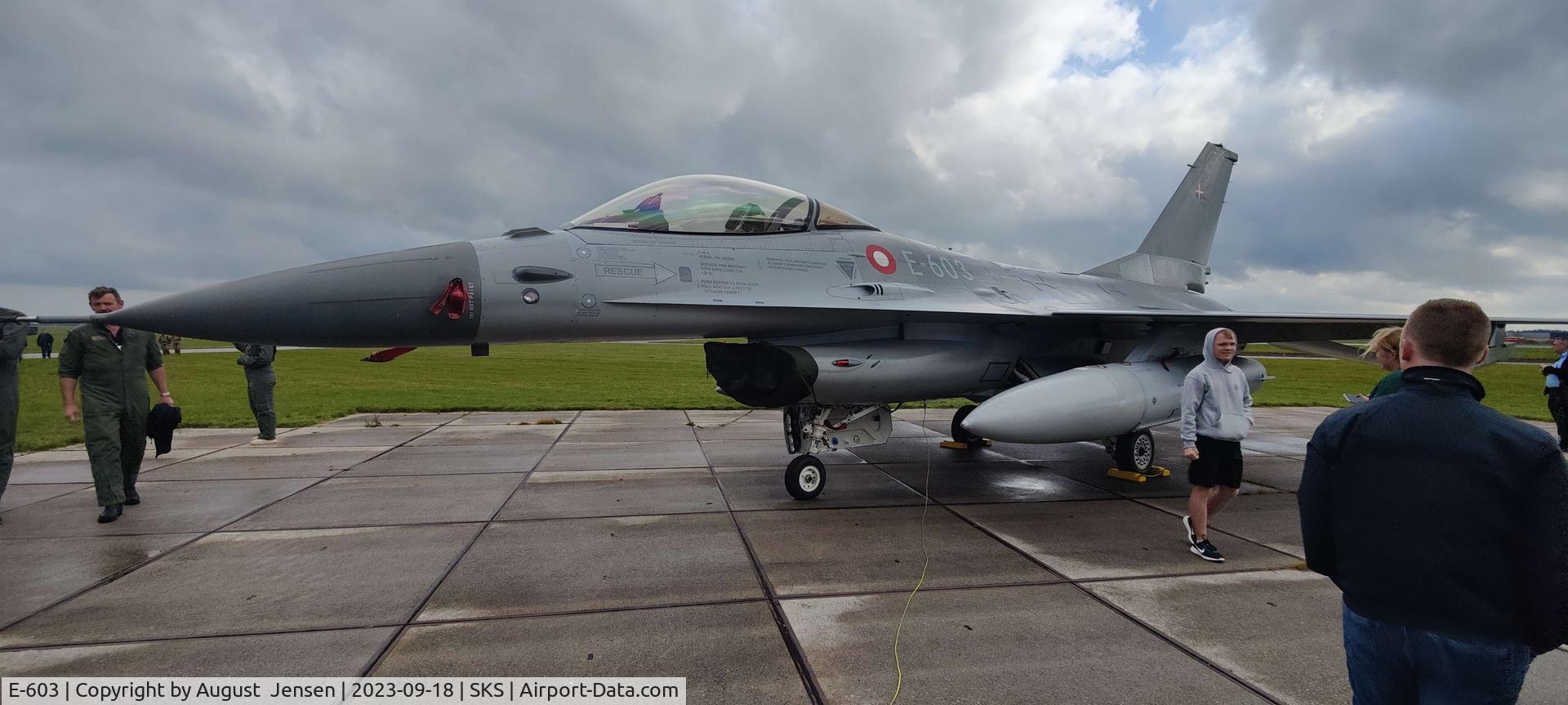 E-603, SABCA F-16AM Fighting Falcon C/N 6F-38, From skydstrup Air base. E-603