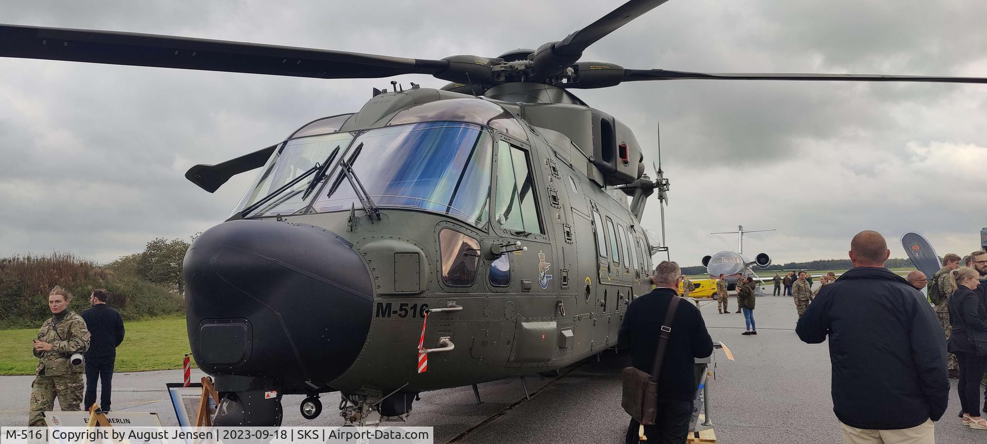 M-516, 2009 AgustaWestland EH-101 Mk.512 Merlin Joint Supporter C/N 50223/DEN16, the RDAF's M-516 EH-101 