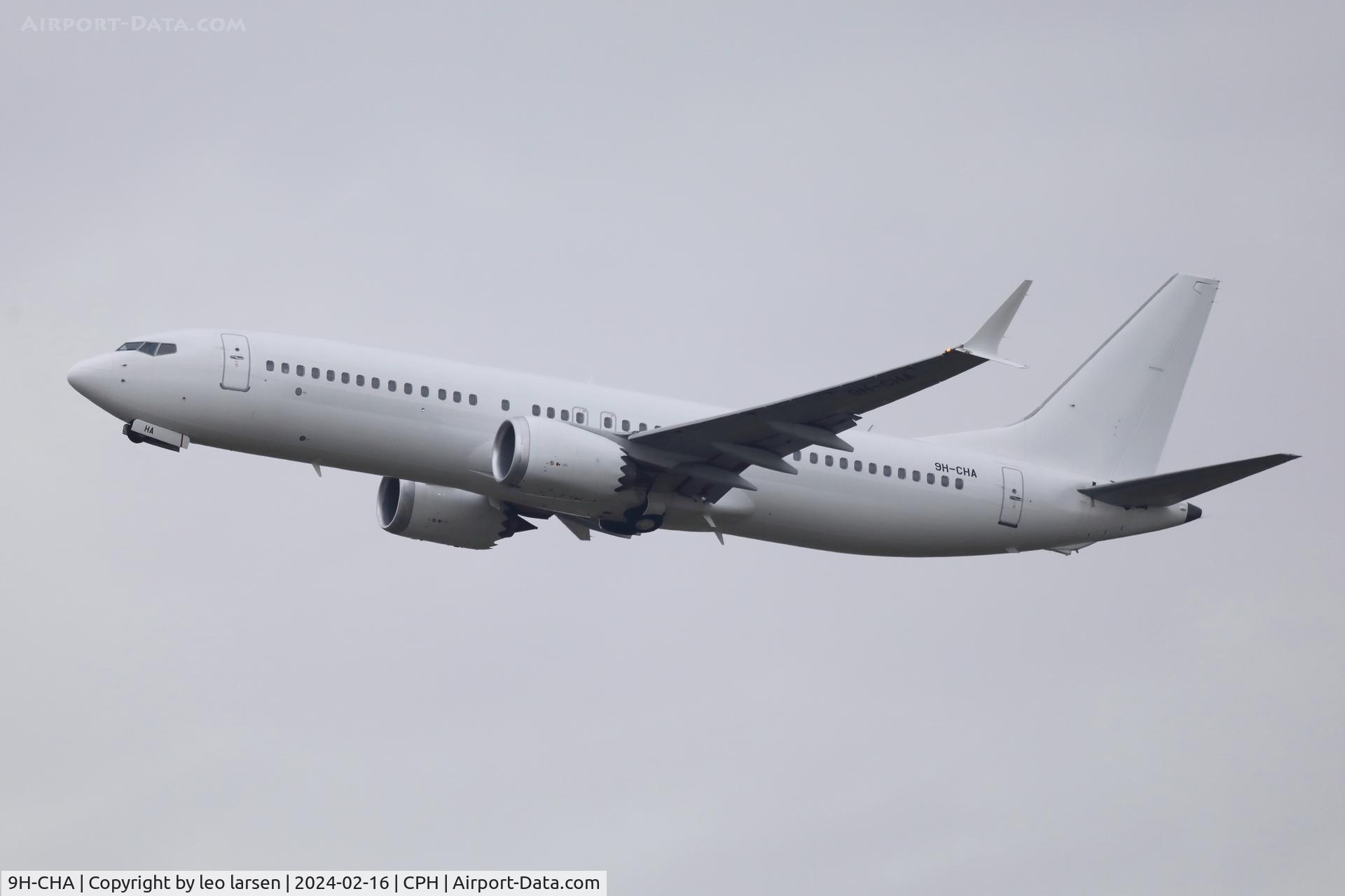 9H-CHA, 2017 Boeing 737-8 MAX C/N 62093, Copenhagen 16.2.2024
