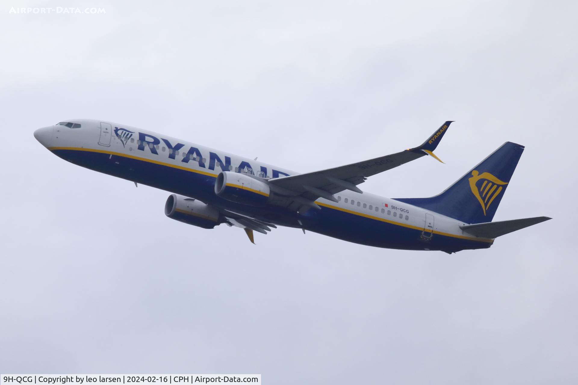 9H-QCG, 2016 Boeing 737-8AS C/N 44728, Copenhagen 16.2.2024