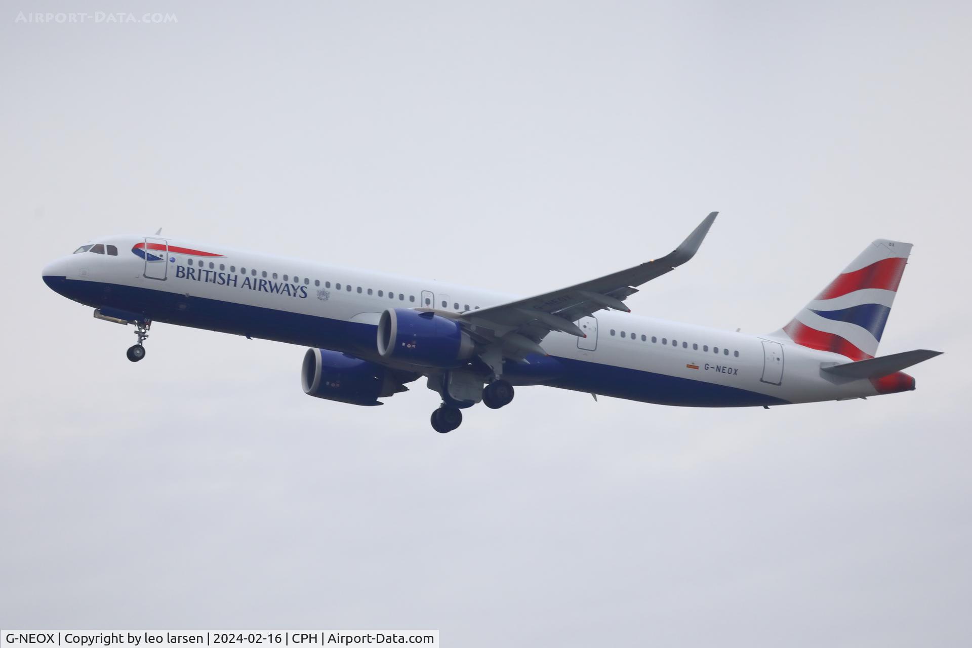 G-NEOX, 2019 Airbus A321-251NX C/N 9162, Copenhagen 16.2.2024