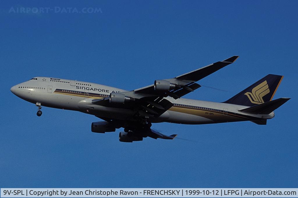 9V-SPL, 1997 Boeing 747-412 C/N 26557, Singapore Airlines