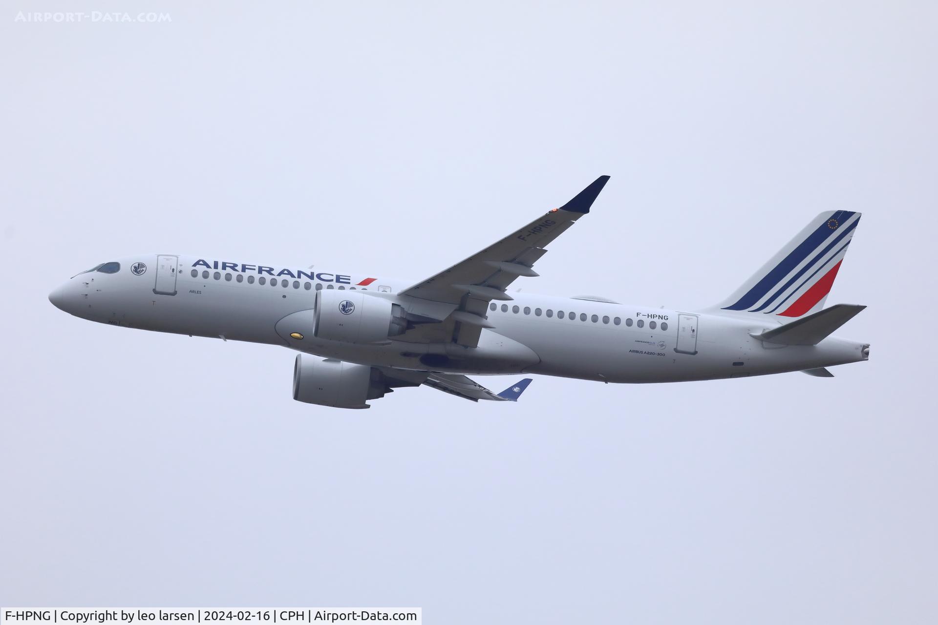 F-HPNG, 2023 Airbus A220-371 C/N 55243, Copenhagen 16.2.2024