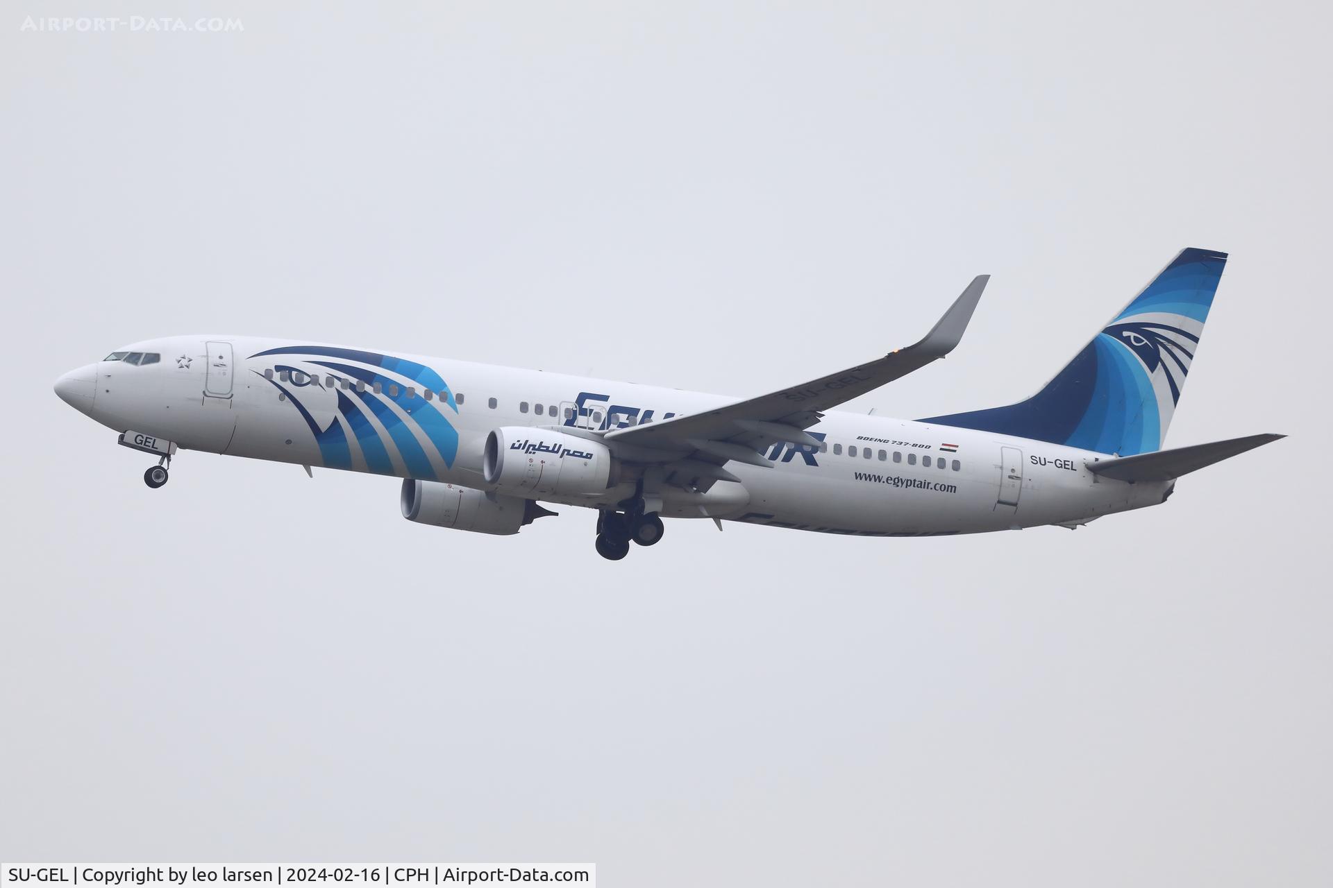 SU-GEL, 2017 Boeing 737-866 C/N 63804, Copenhagen 16.2.2024