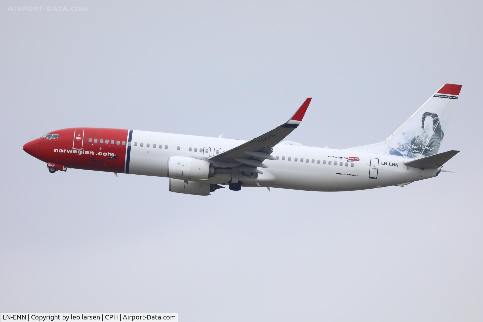 LN-ENN, 2016 Boeing 737-800 C/N 42082, Copenhagen 16.2.2024