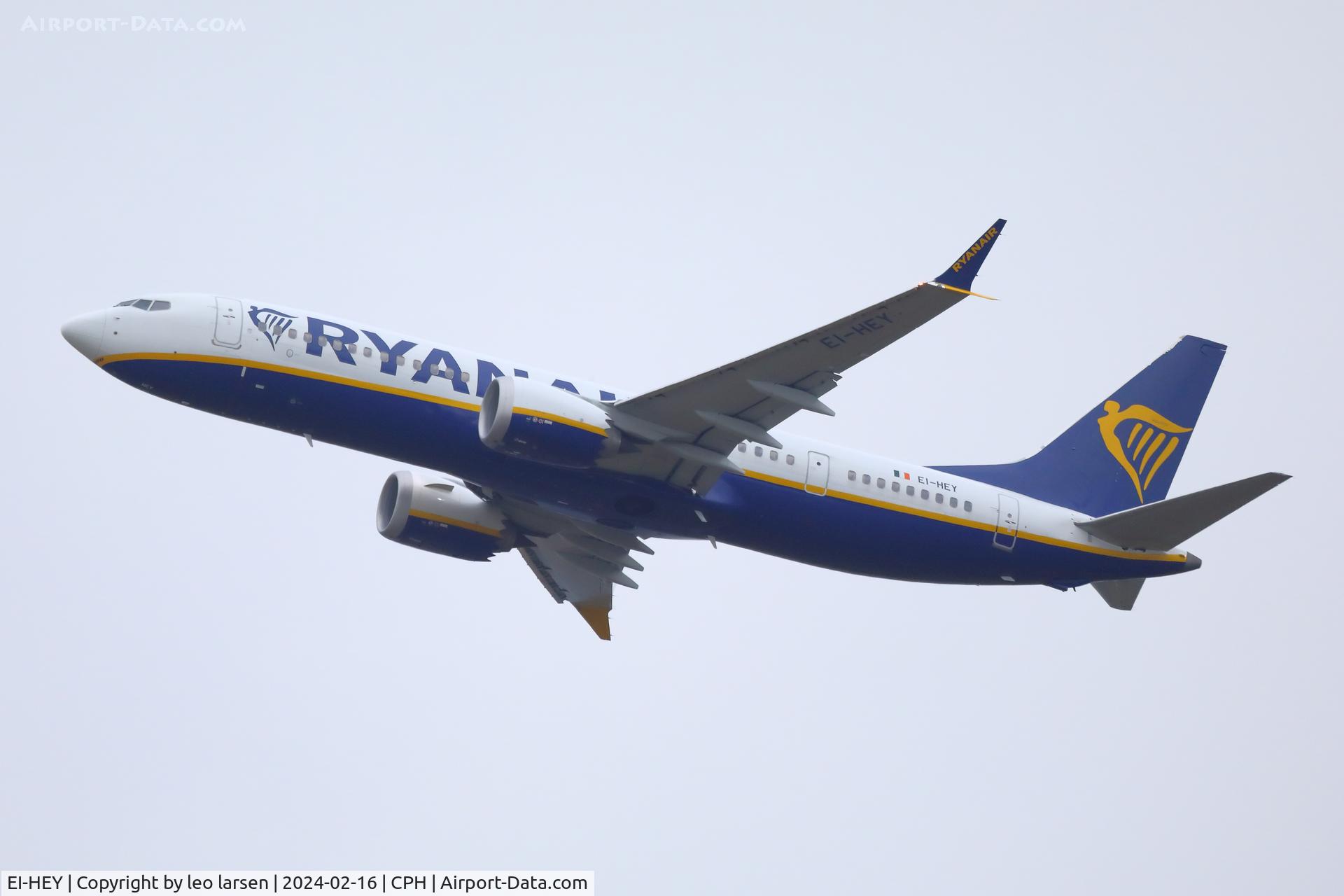 EI-HEY, 2022 Boeing 737-8-200 MAX C/N 62307, Copenhagen 16.2.2014