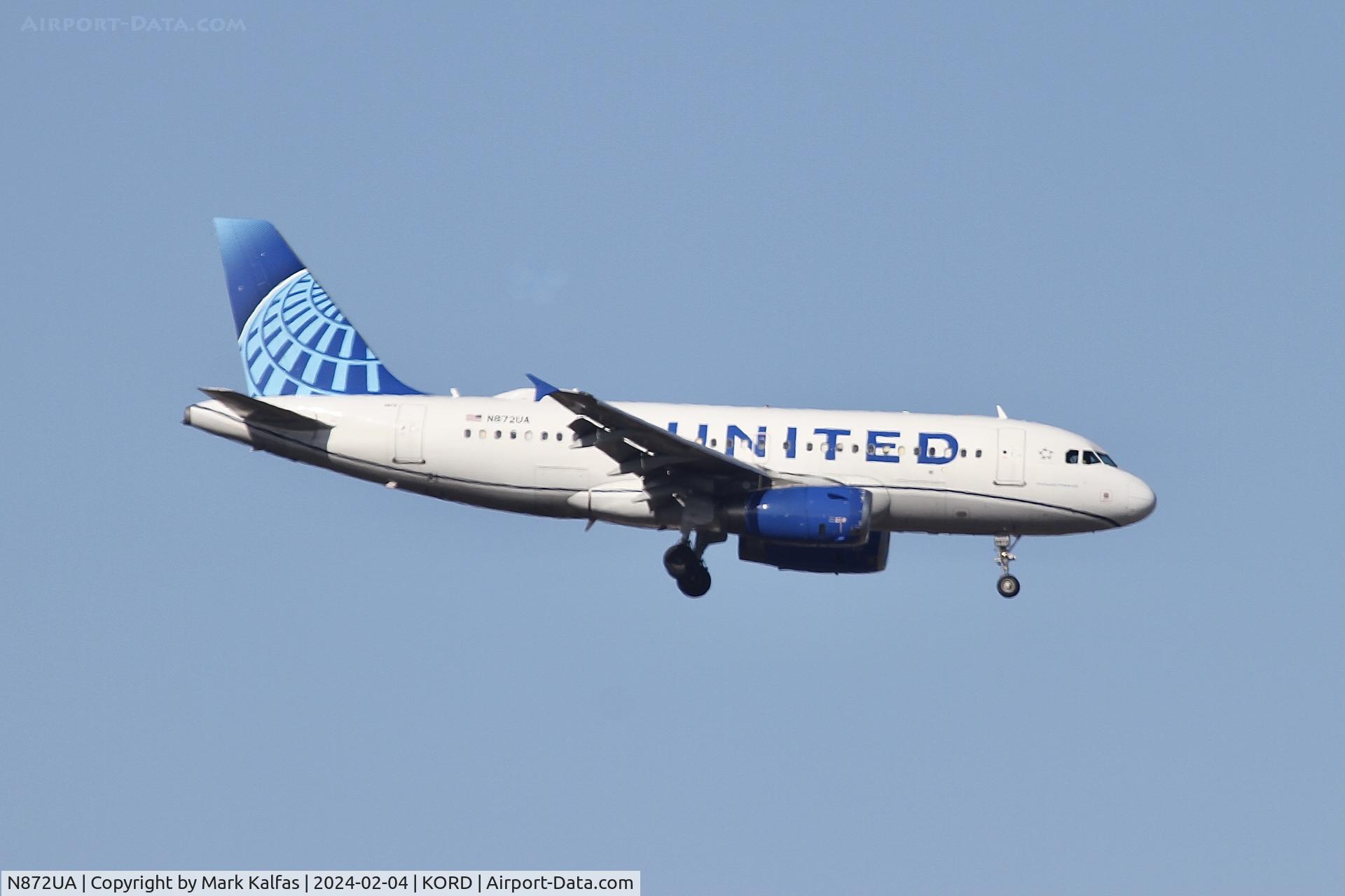 N872UA, 2003 Airbus A319-132 C/N 1986, A319 United Airlines Airbus A319-132, N872UA UAL1732 BOS-ORD