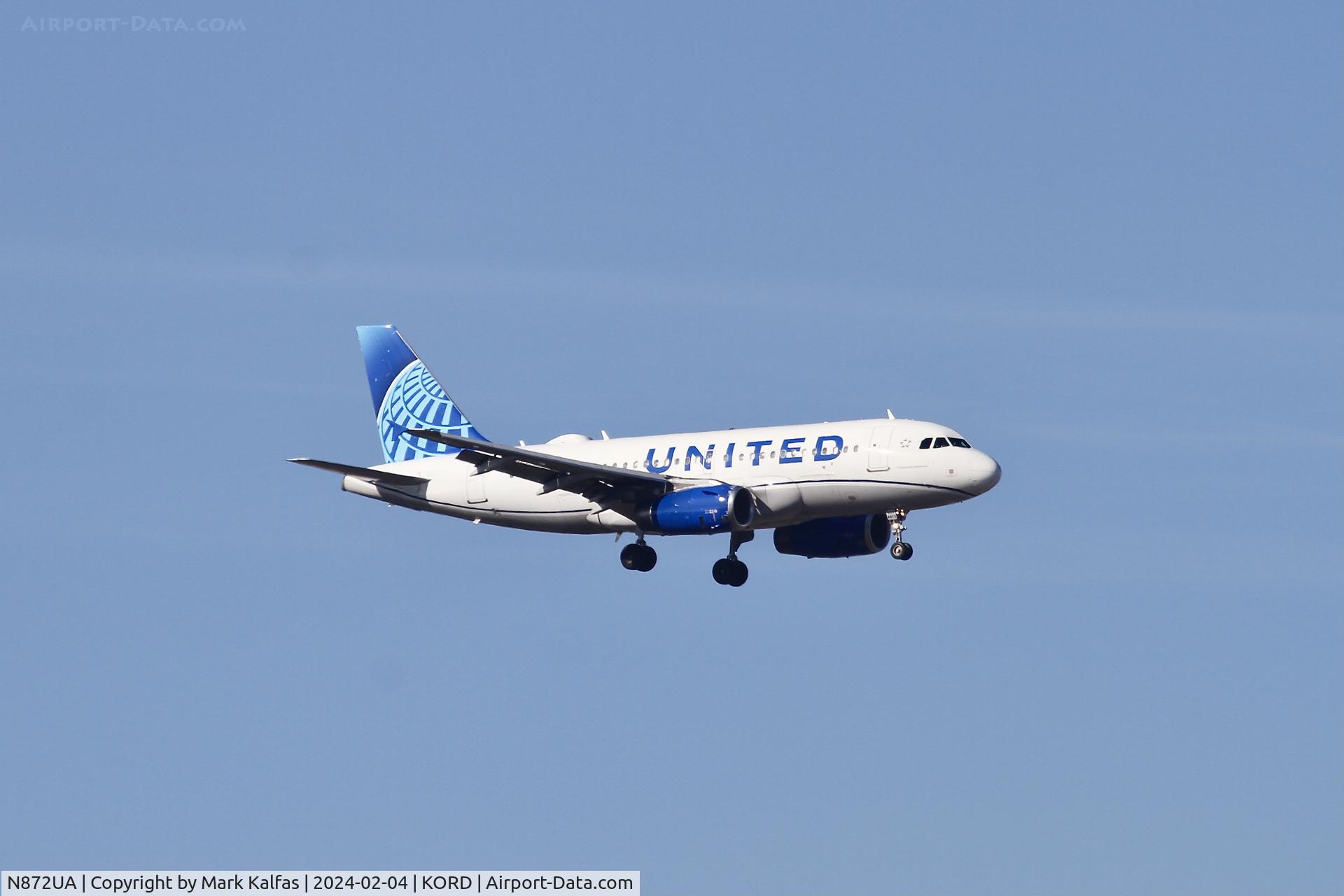 N872UA, 2003 Airbus A319-132 C/N 1986, A319 United Airlines Airbus A319-132, N872UA UAL1732 BOS-ORD