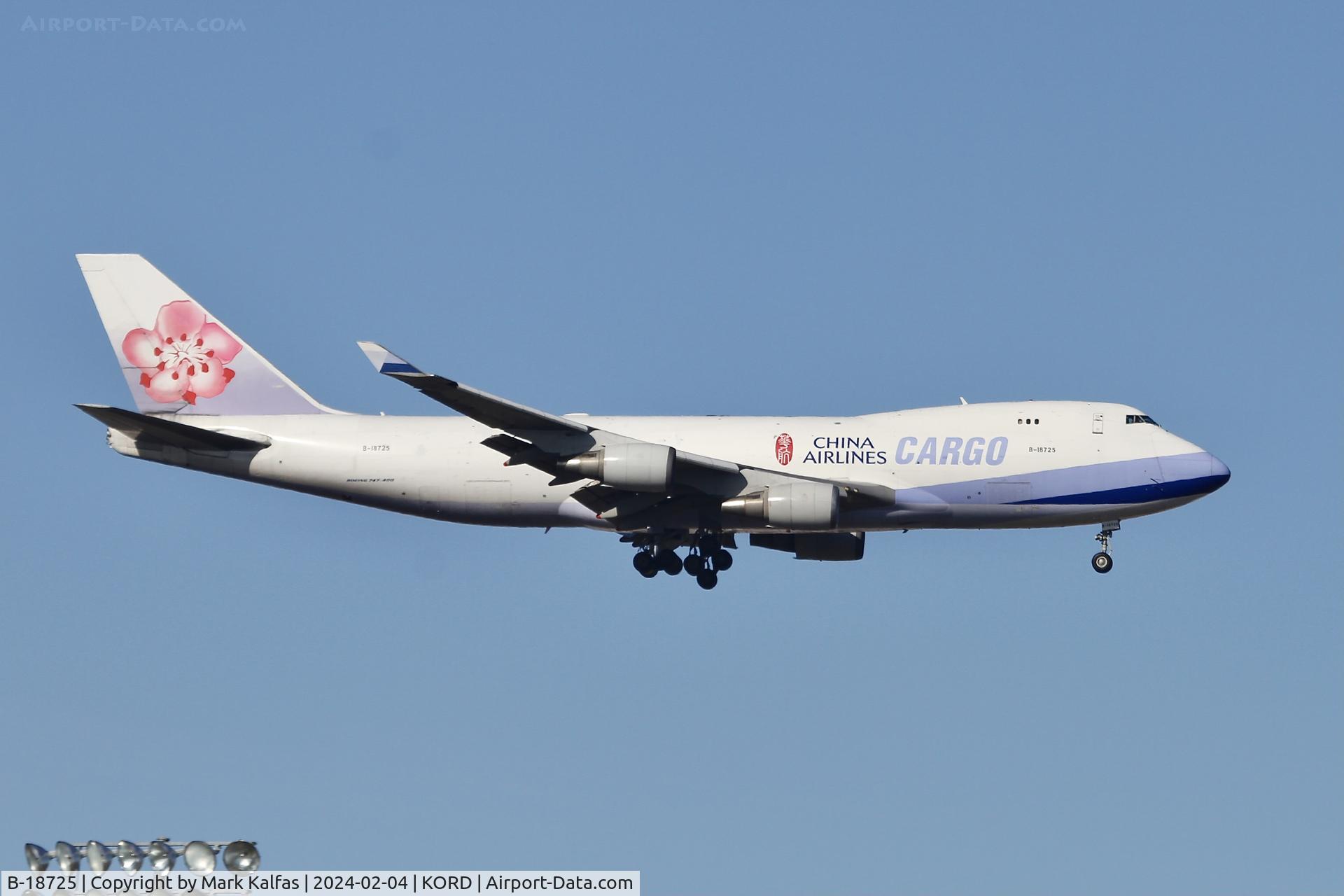 B-18725, 2007 Boeing 747-409F/SCD C/N 30771, B744 China Airlines Cargo Boeing 747-409F B-18725 CAL5226 PANC-KORD