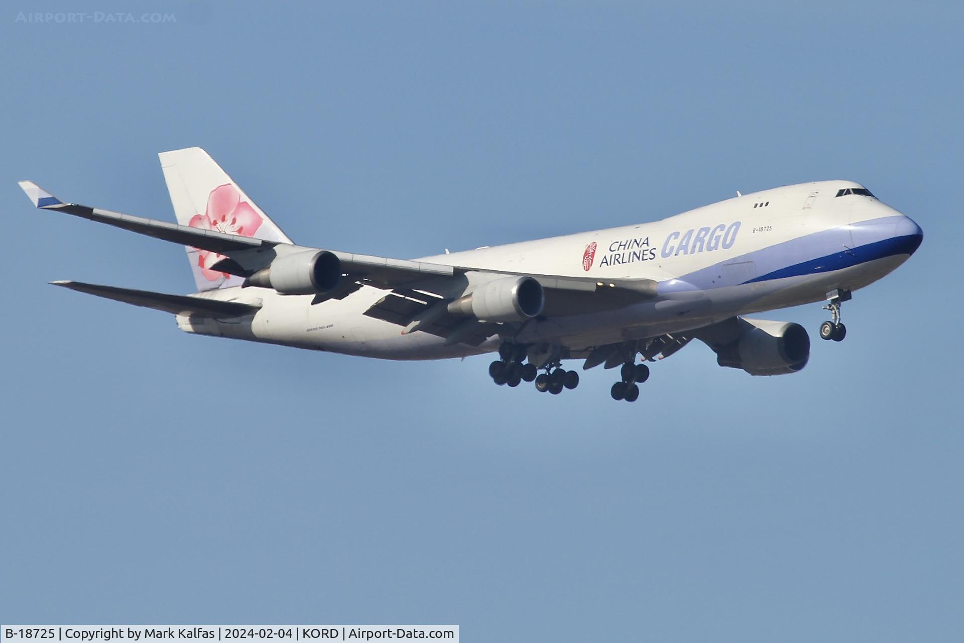 B-18725, 2007 Boeing 747-409F/SCD C/N 30771, B744 China Airlines Cargo Boeing 747-409F B-18725 CAL5226 PANC-KORD