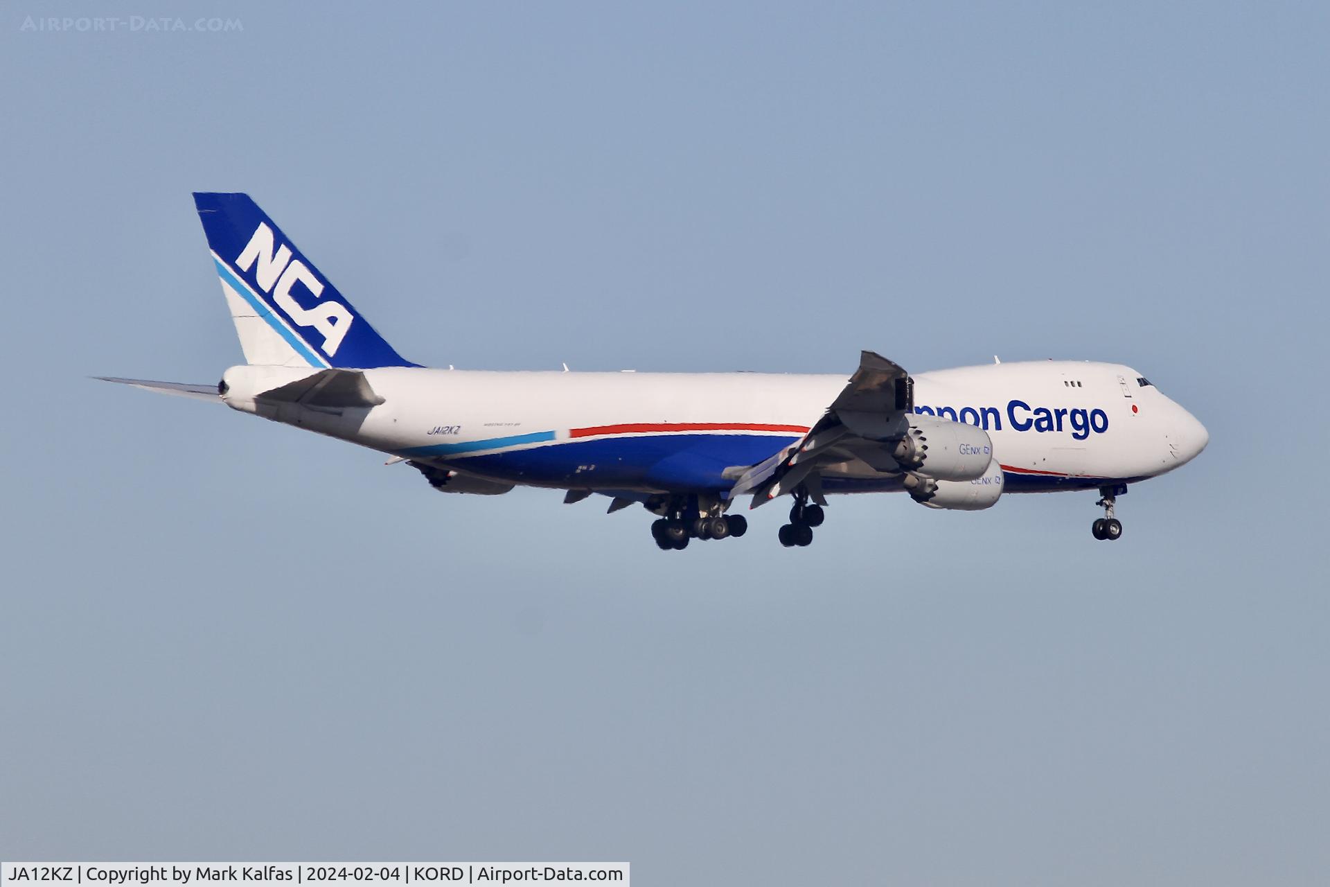 JA12KZ, 2012 Boeing 747-8KZF C/N 36137, B748 Nippon Cargo Boeing 747-8KZF JA12KZ NCA136 RJAA-KORD