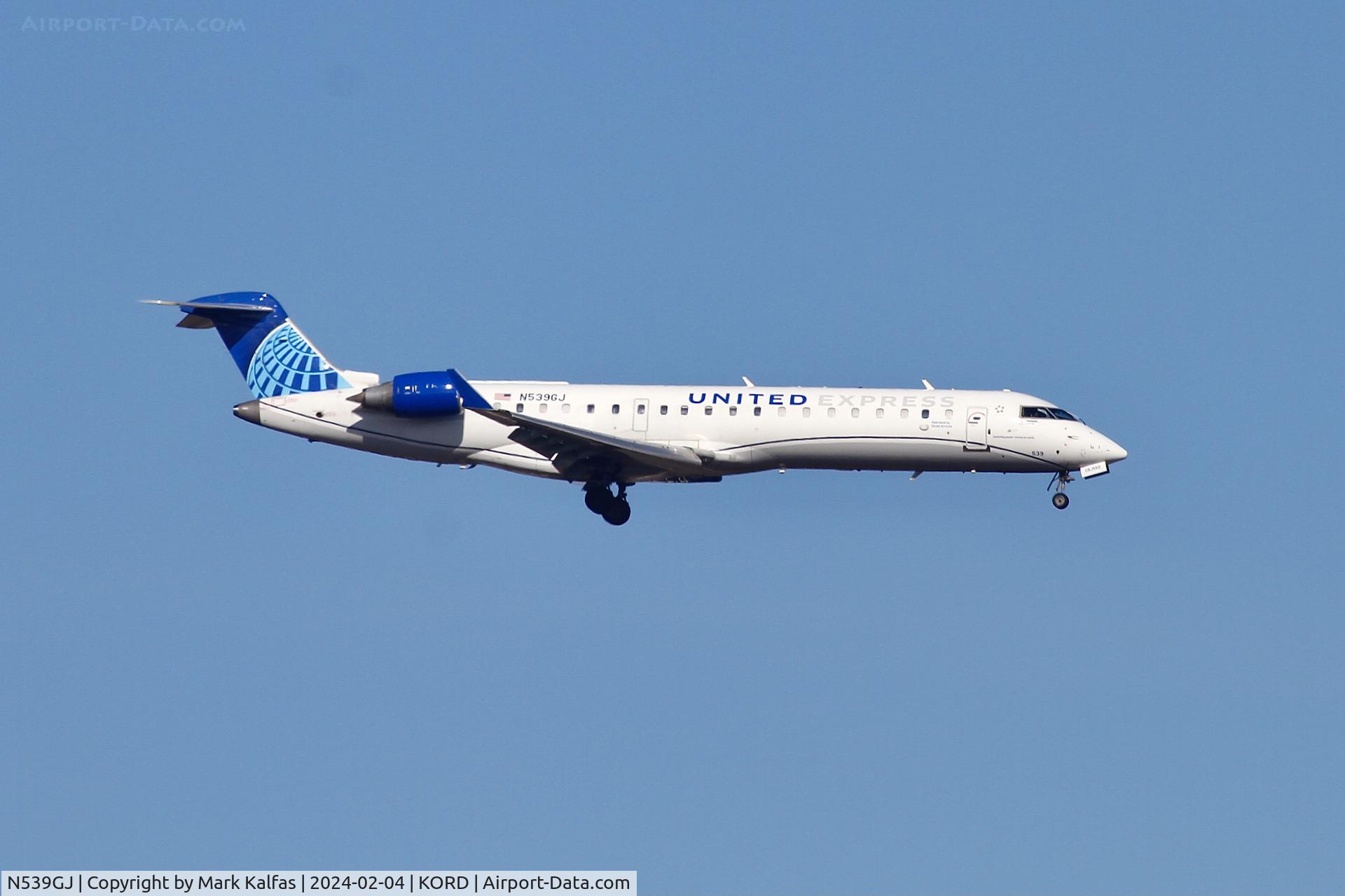 N539GJ, Bombardier CRJ-550 (CL-600-2C11) C/N 10230, CRJ7 GoJet/United Express Bombardier CRJ550, CL-600-2C11, N539GJ GJS4426 STL-ORD