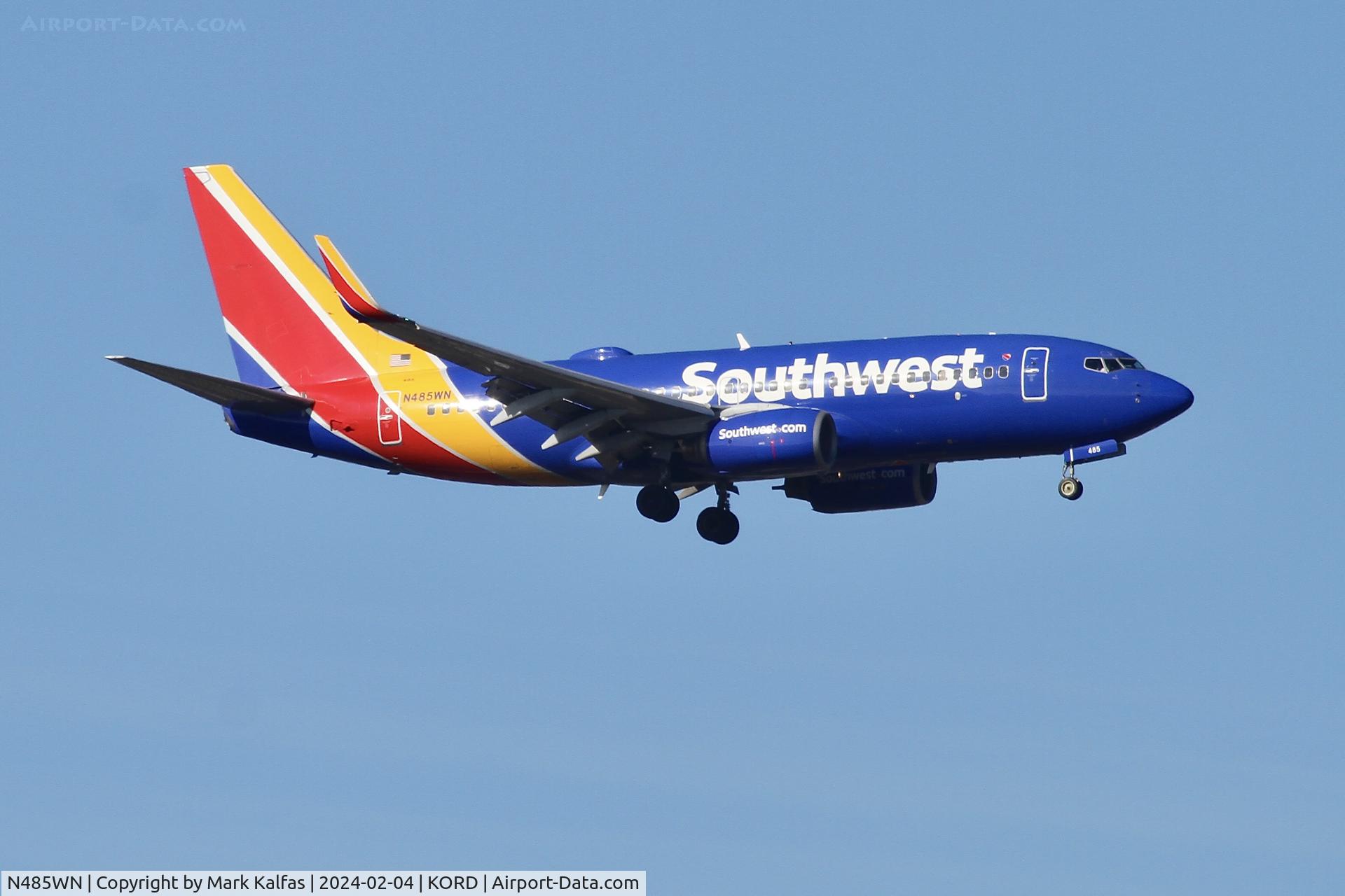 N485WN, 2004 Boeing 737-7H4 C/N 32473, B737 Southwest BOEING 737-7H4 N485WN SWA3399 BNA-ORD