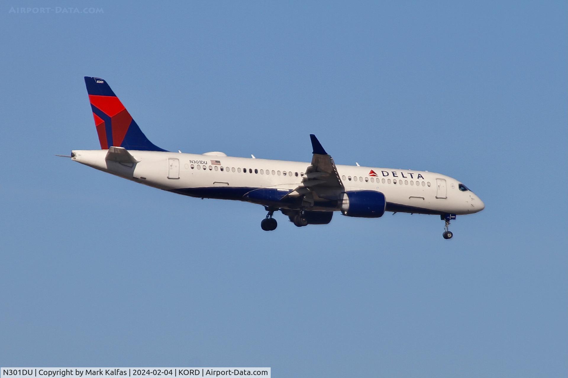 N301DU, 2019 Bombardier CSeries CS300 (BD-500-1A11) C/N 55069, BCS3 Delta Airlines AIRBUS CANADA LP BD-500-1A11 N301DU DAL2455 SEA-ORD