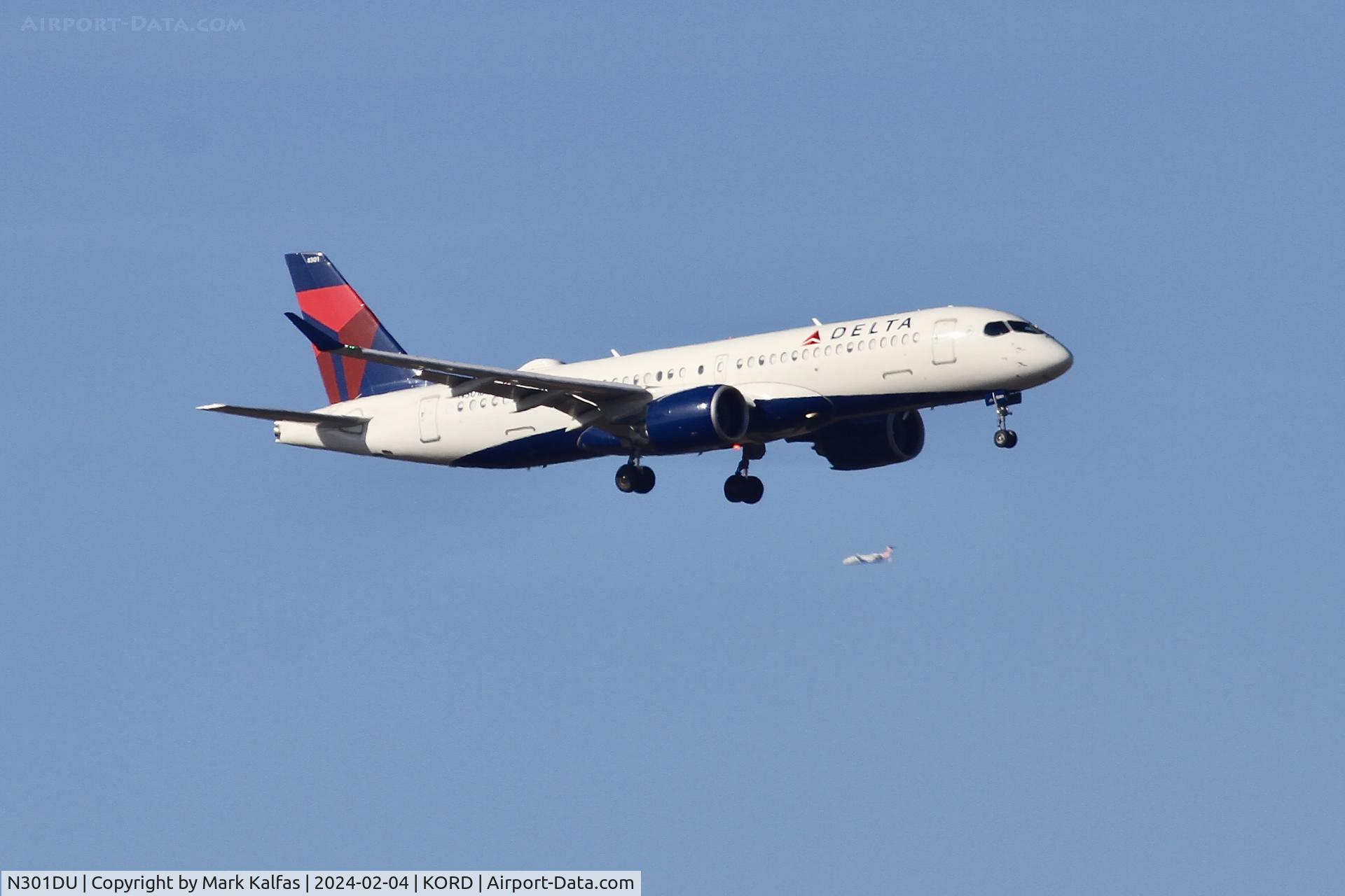 N301DU, 2019 Bombardier CSeries CS300 (BD-500-1A11) C/N 55069, BCS3 Delta Airlines AIRBUS CANADA LP BD-500-1A11 N301DU DAL2455 SEA-ORD