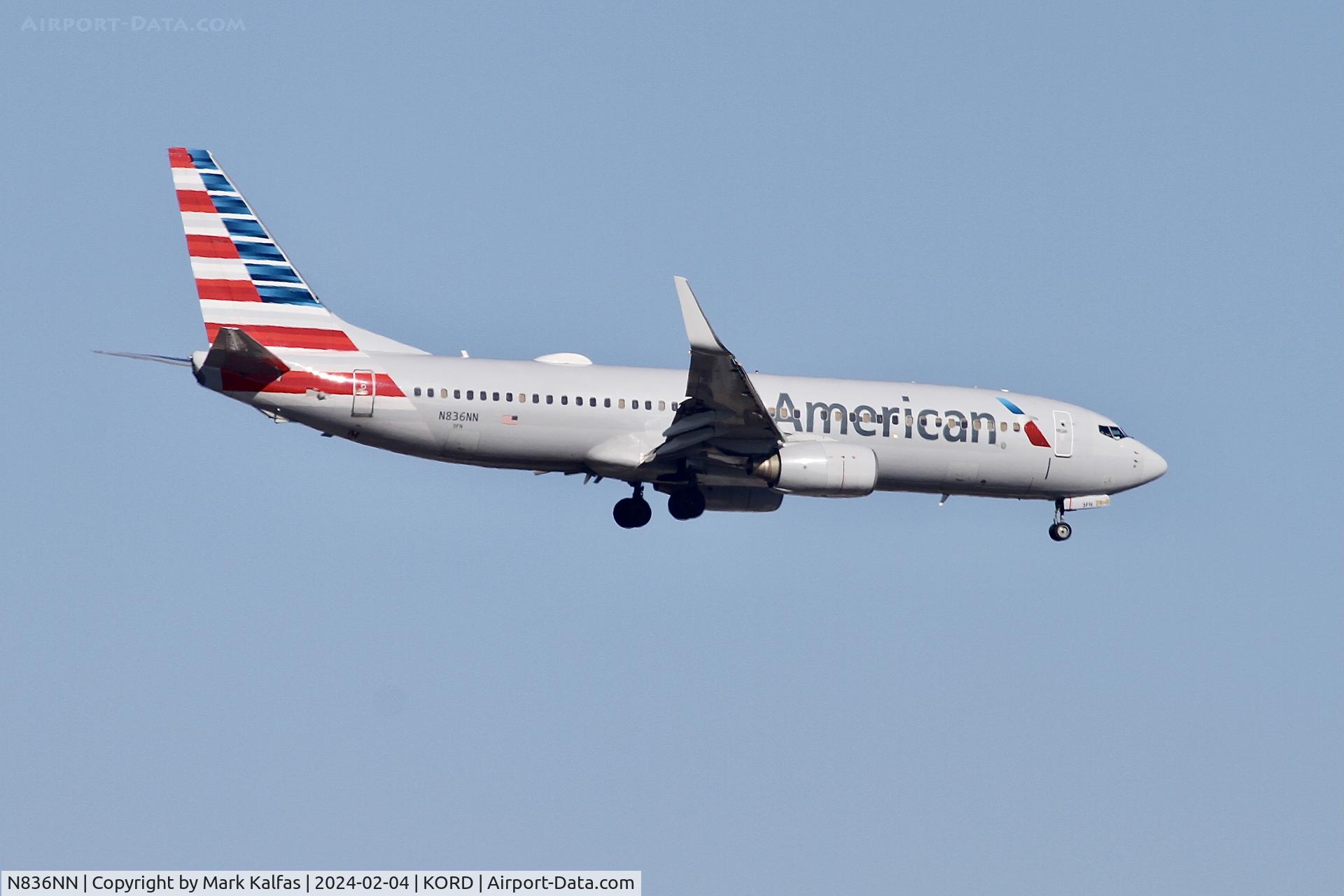 N836NN, 2010 Boeing 737-823 C/N 31095, B738 American Airlines BOEING 737-823  N836NN AAL2279 CLT-ORD