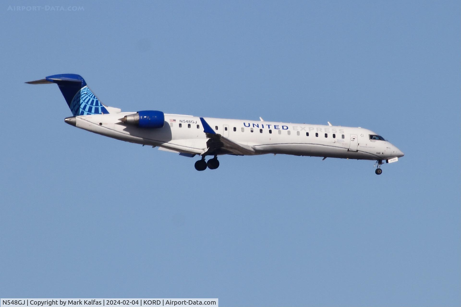 N548GJ, Bombardier CL-600-2C11 C/N 10273, CRJ7 GoJet/United Express Bombardier CRJ-701, CL-600-2C10 N548GJ GJS4438 GRB-ORD