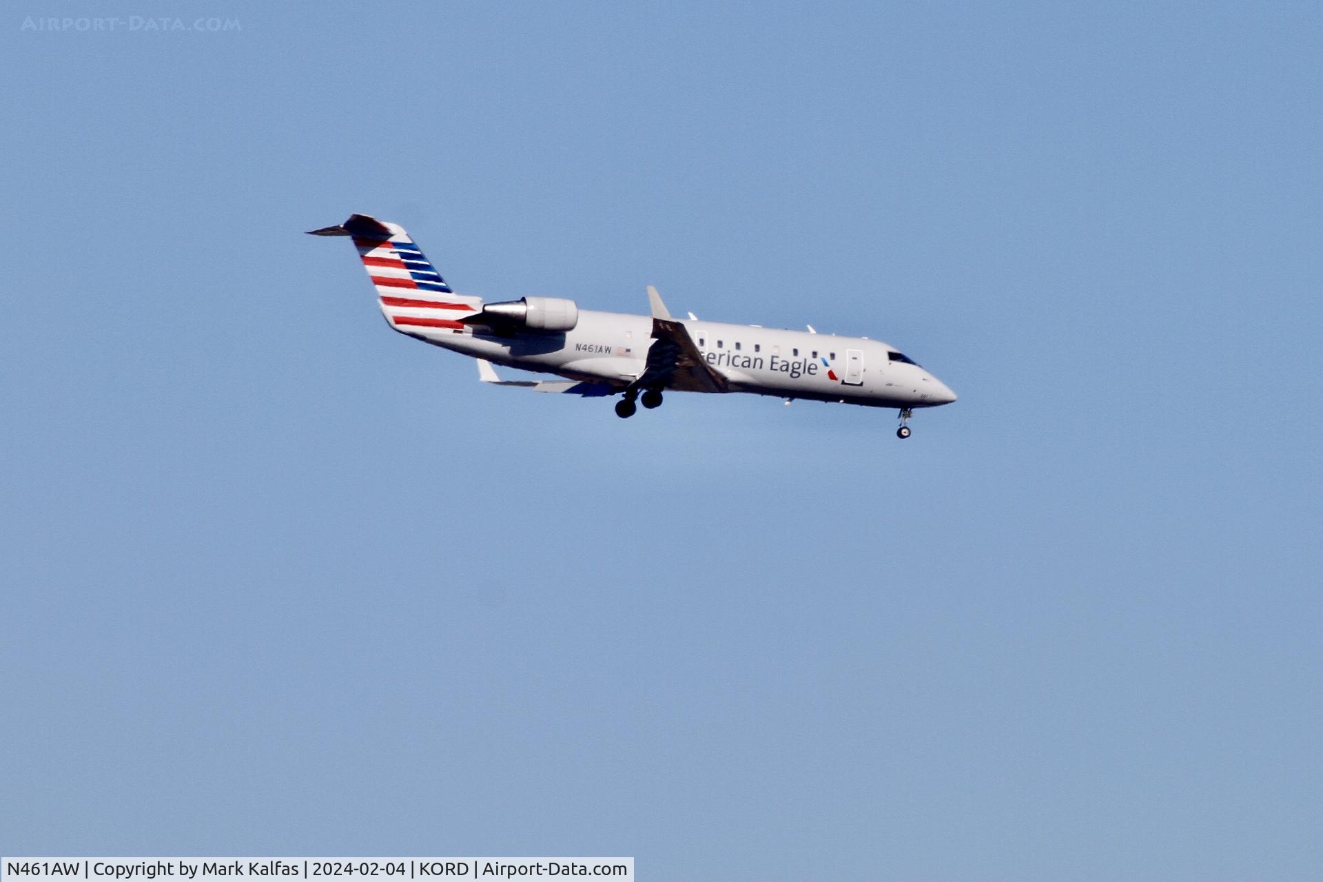 N461AW, 2003 Canadair CRJ-200LR (CL-600-2B19) C/N 7870, CRJ2 Air Wisconsin/ American Eagle BOMBARDIER INC CL-600-2B19 N461AW AWI6042 STL-ORD