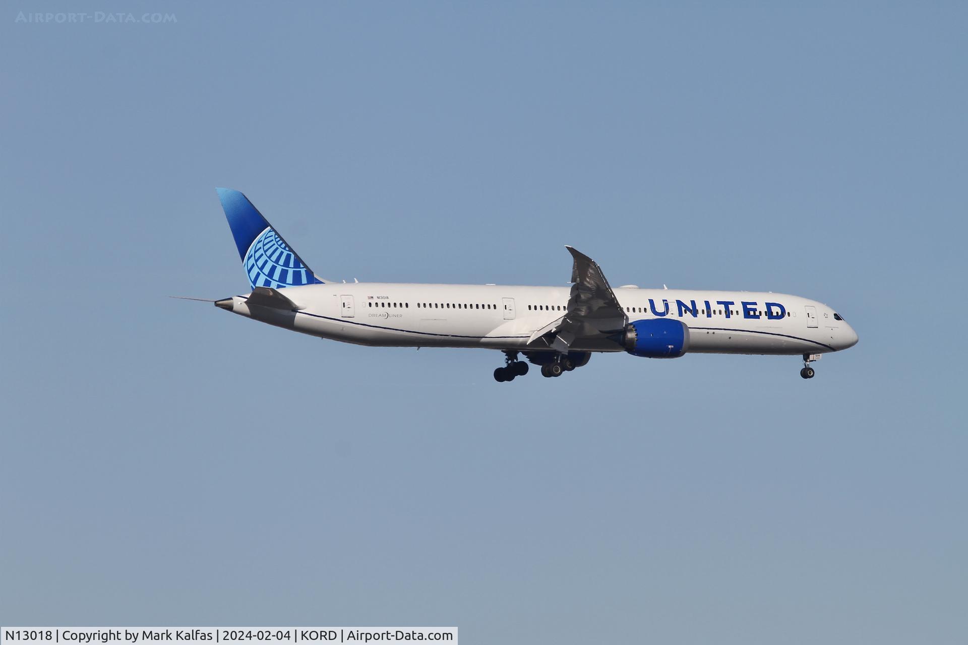 N13018, 2022 Boeing 787-10 Dreamliner C/N 66987, B78X United Airlines BOEING 787-10 N13018 UAL952 EDDM-KORD