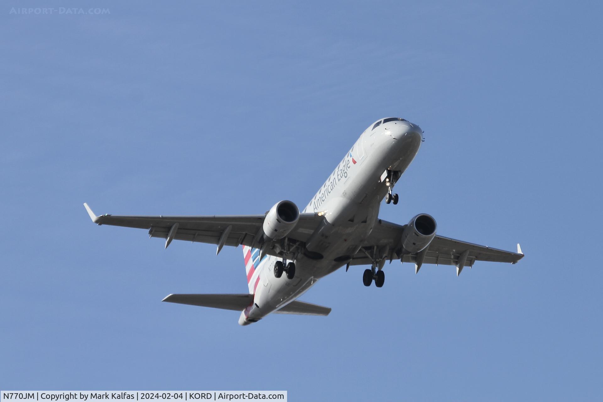 N770JM, 2004 Embraer 170LR (ERJ-170-100LR) C/N 17000025, E170 Envoy/ American Eagle EMBRAER ERJ 170-100 LR N770JM ENY3937  OMA-ORD