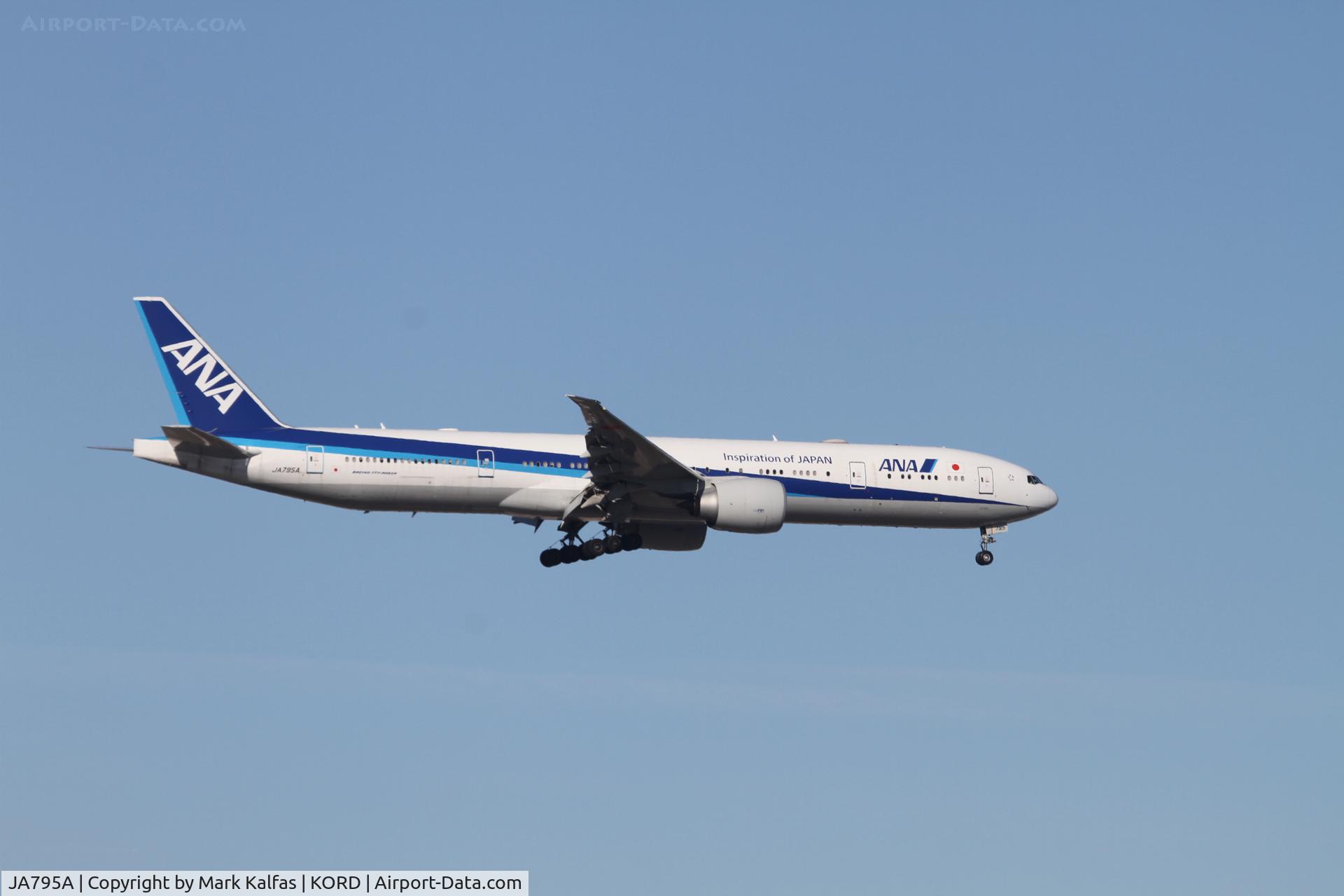 JA795A, 2019 Boeing 777-300/ER C/N 61514, B77W ANA Boeing 777-381 (ER), JA795A ANA12 RJAA-KORD