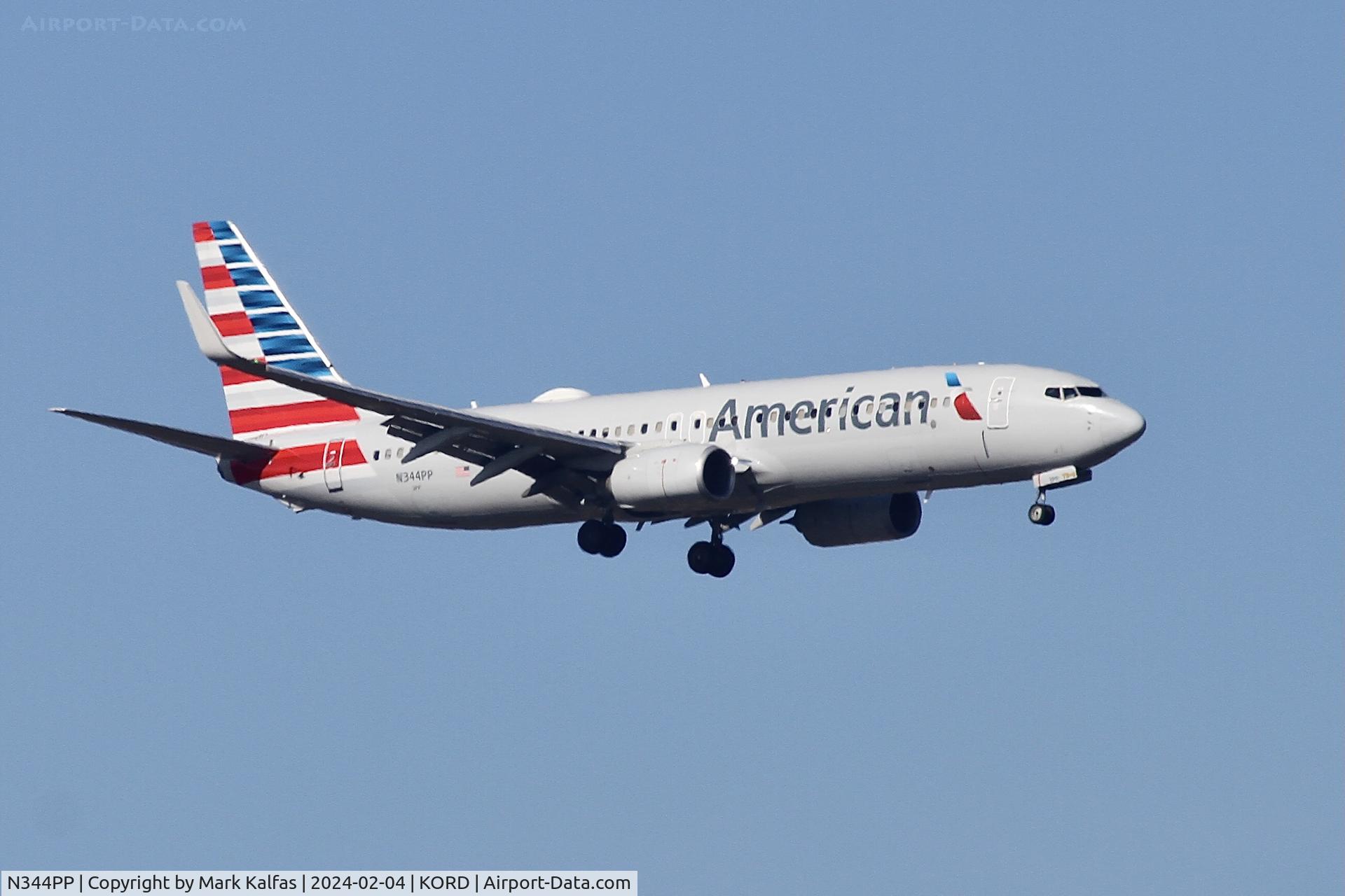 N344PP, 2017 Boeing 737-823 C/N 31272, B738 American Airlines BOEING 737-823  N344PP AAL383  LAX-ORD