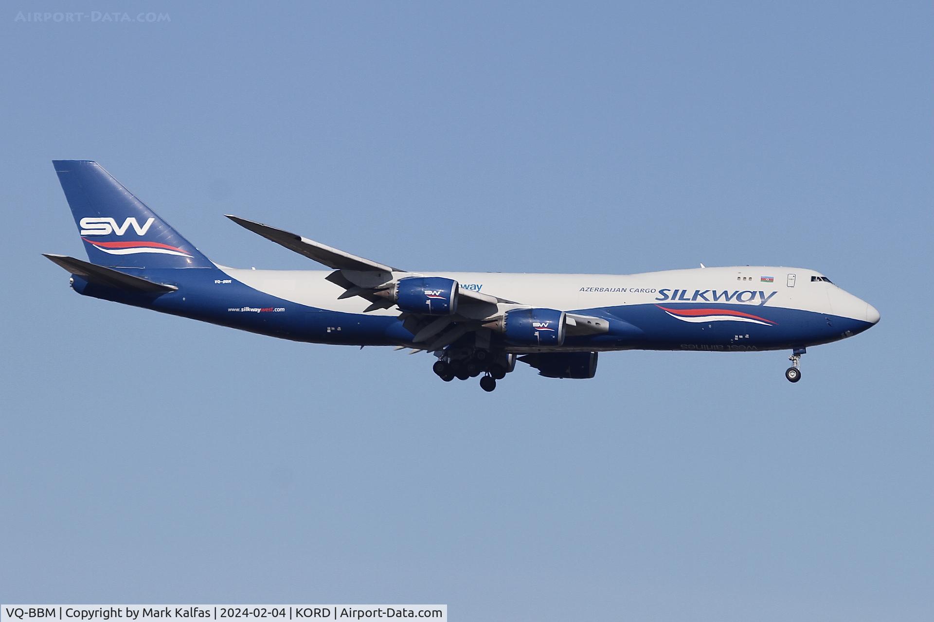 VQ-BBM, 2016 Boeing 747-83QF C/N 62709, B748 Silk Way West Airlines Boeing 747-83QF VQ-BBM AZG4881 EDFH-KORD