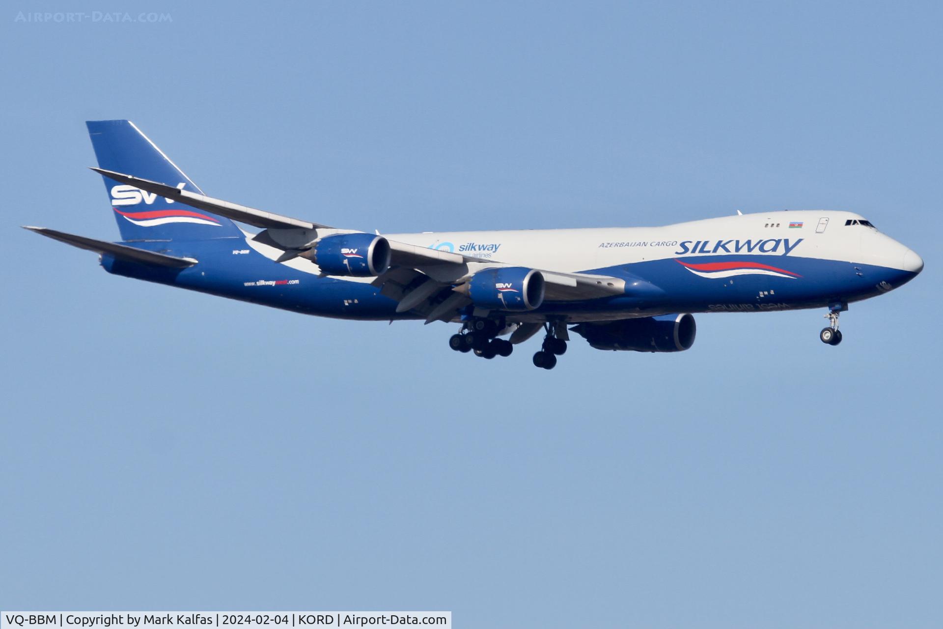 VQ-BBM, 2016 Boeing 747-83QF C/N 62709, B748 Silk Way West Airlines Boeing 747-83QF VQ-BBM AZG4881 EDFH-KORD
