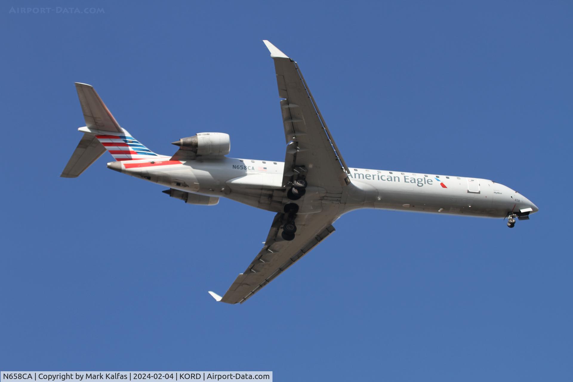 N658CA, 2004 Bombardier CRJ-700 (CL-600-2C10) Regional Jet C/N 10148, CRJ7 SkyWest/ American Eagle BOMBARDIER CL-600-2C10 N658CA SKW4933 BNA-ORD