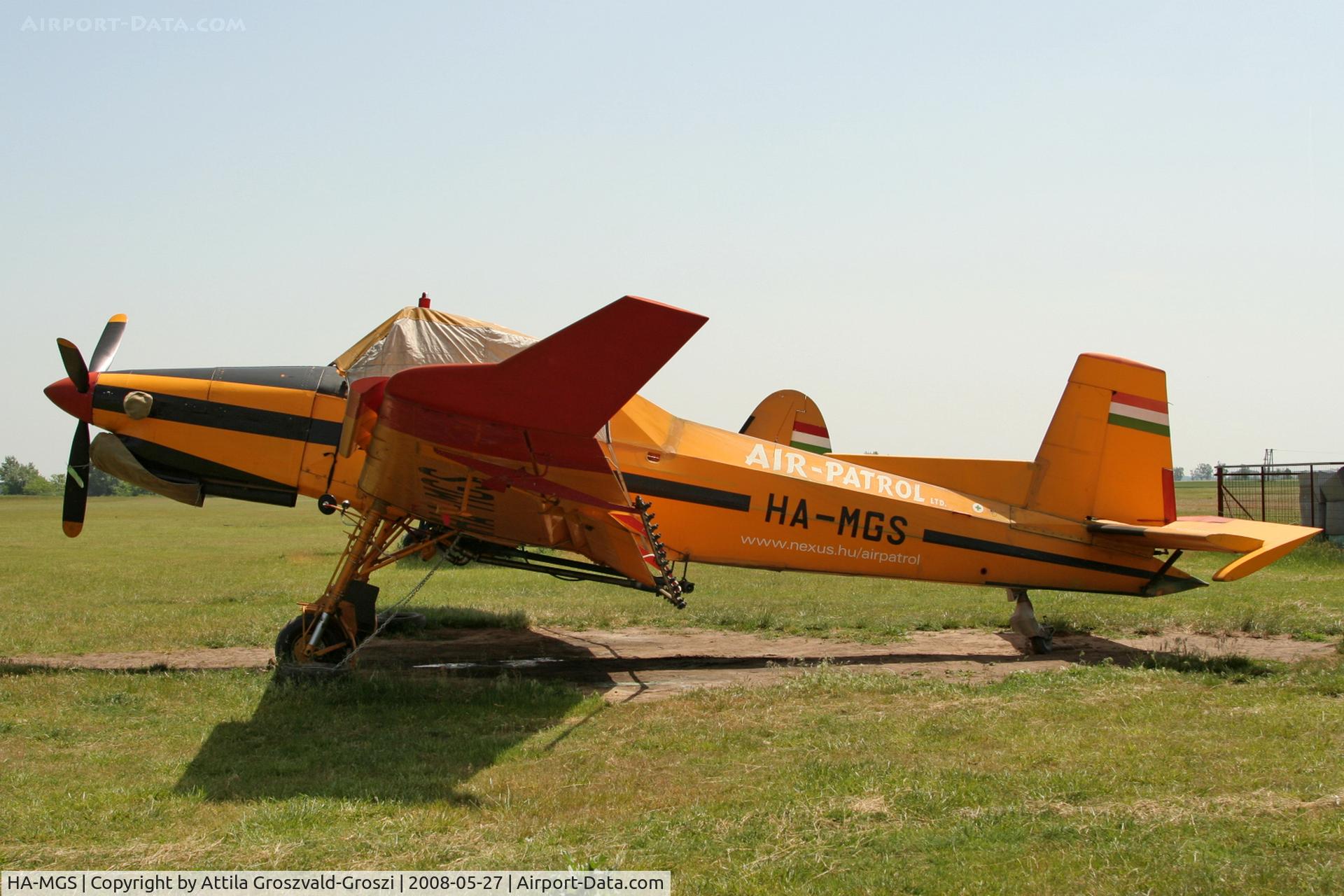 HA-MGS, 1985 Zlin Z-37T Agro-Turbo C/N 005, Jászapáti agricultural airfield, Hungary