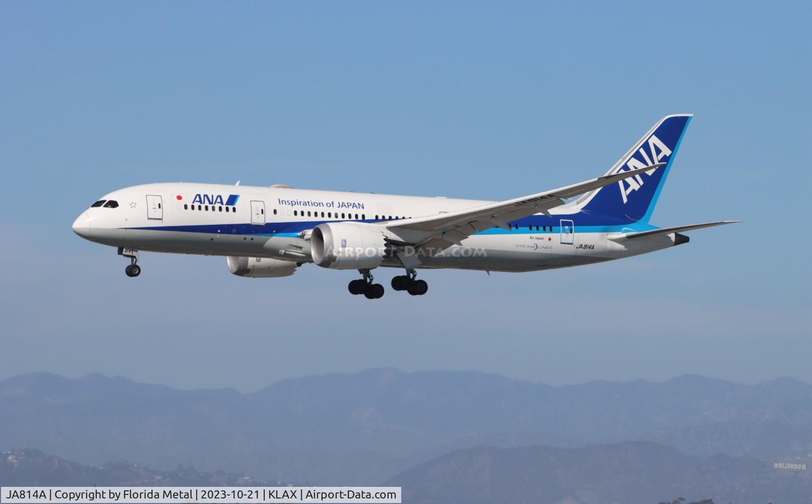 JA814A, 2012 Boeing 787-8 Dreamliner C/N 34493, ANA 788 zx HND-LAX