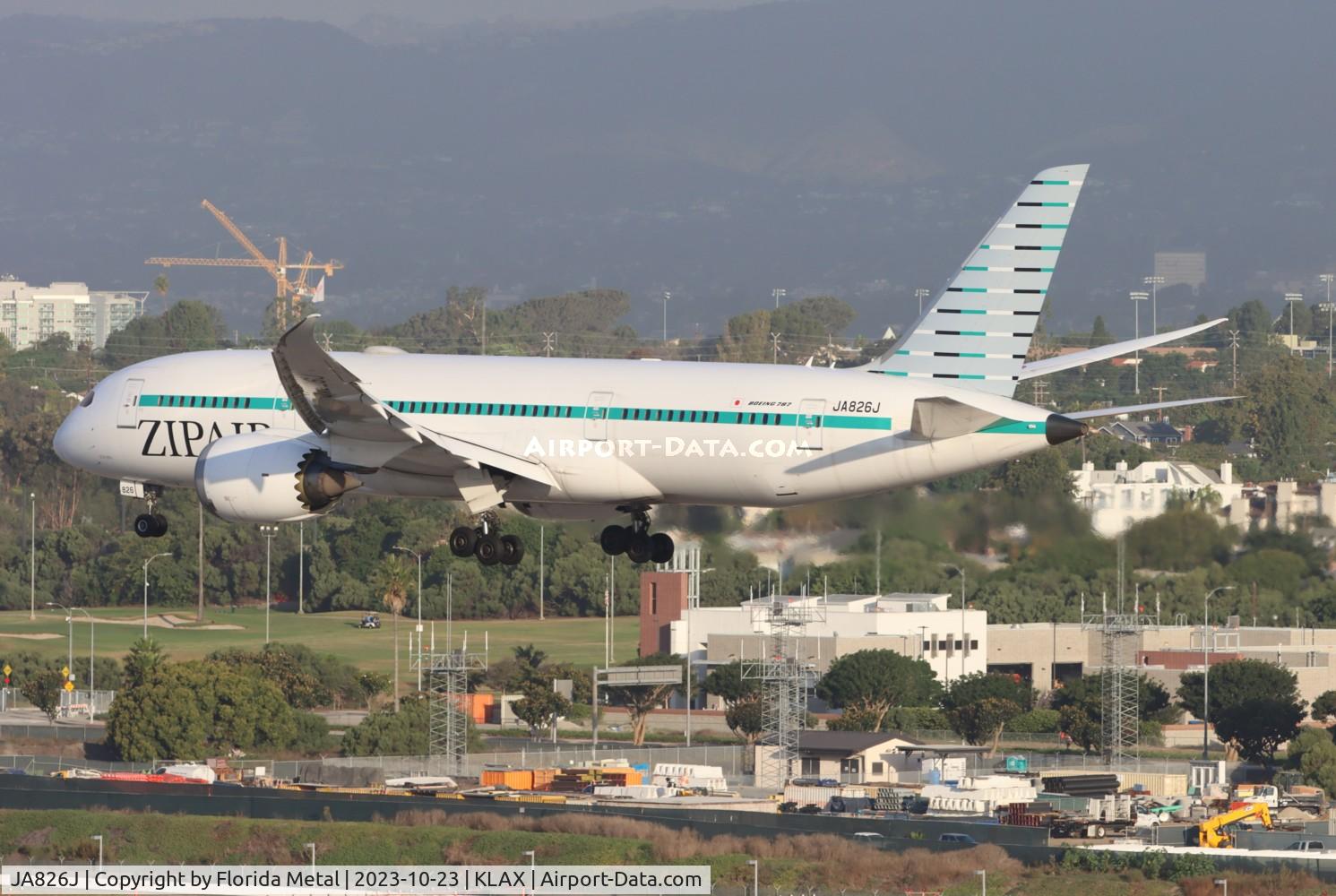 JA826J, 2012 Boeing 787-8 Dreamliner C/N 34836, LAX zx