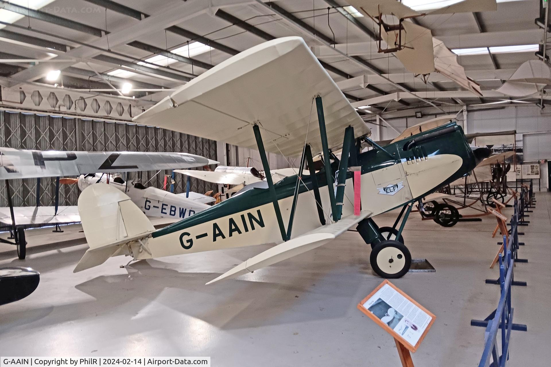 G-AAIN, 1934 Parnall Elf II C/N J.6, G-AAIN 1932 Parnall Elf II Old Warden