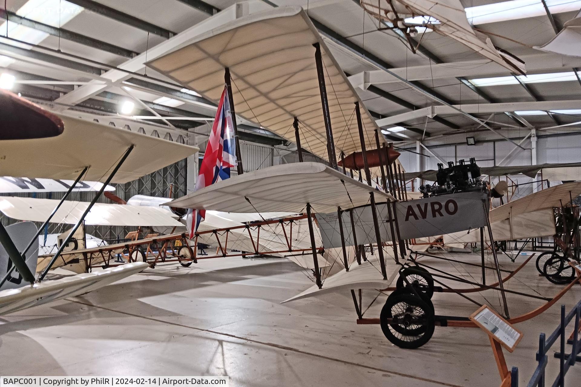 BAPC001, 1964 Avro Roe Triplane Type IV replica C/N TRI.1, G-ARSG 1964 Avro lV Triplane airworthy replica Old Warden