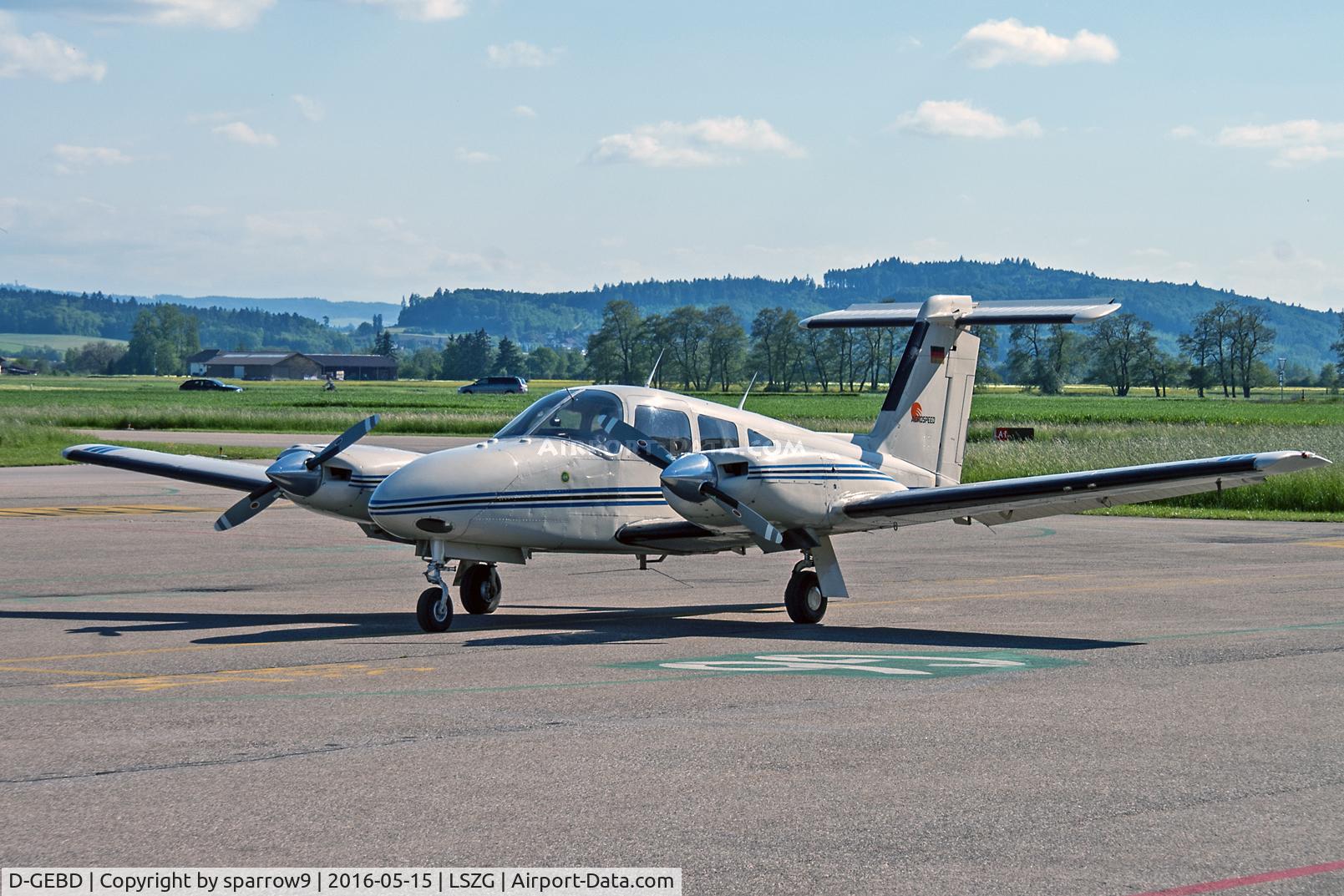 D-GEBD, 1982 Piper PA-44-180T Turbo Seminole C/N 44-8207018, At Grenchen.