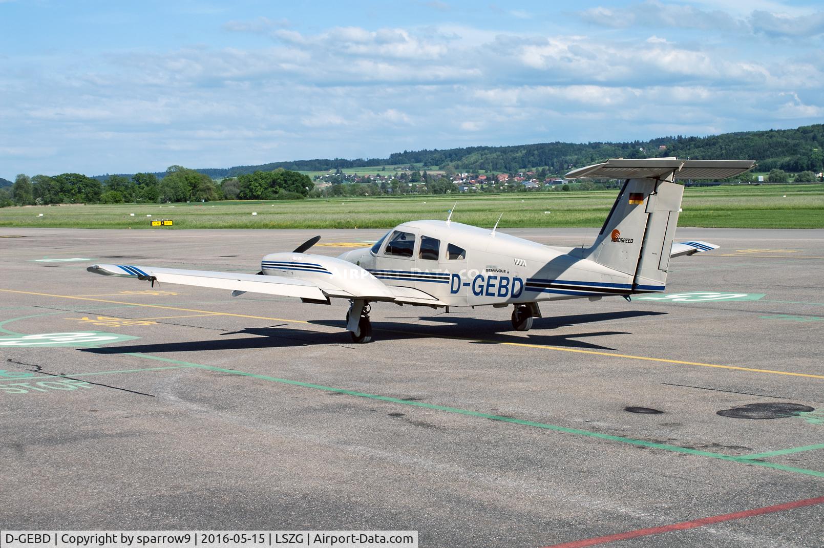 D-GEBD, 1982 Piper PA-44-180T Turbo Seminole C/N 44-8207018, At Grenchen.