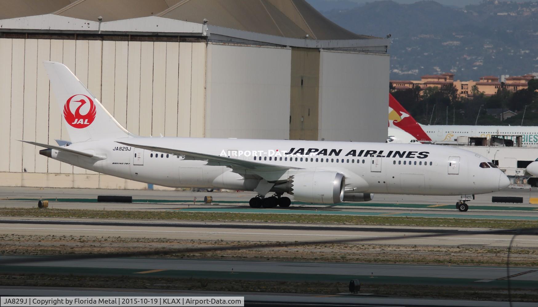 JA829J, 2012 Boeing 787-8 Dreamliner C/N 34839, LAX zx