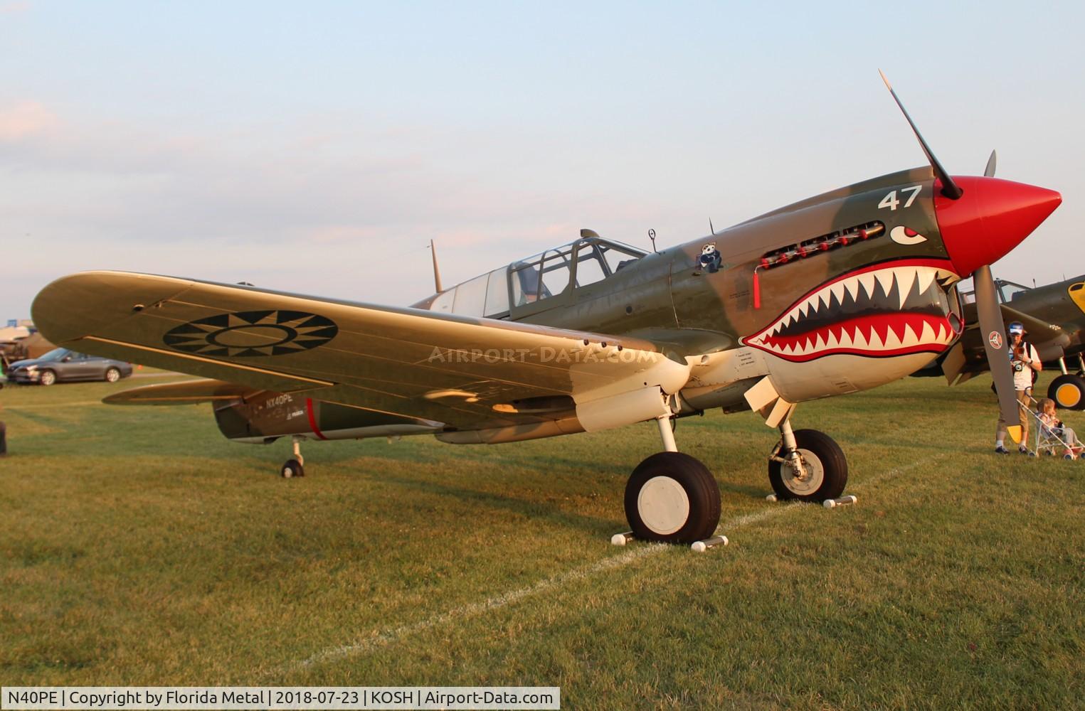 N40PE, 1942 Curtiss P-40E C/N AK905, P-40 zx