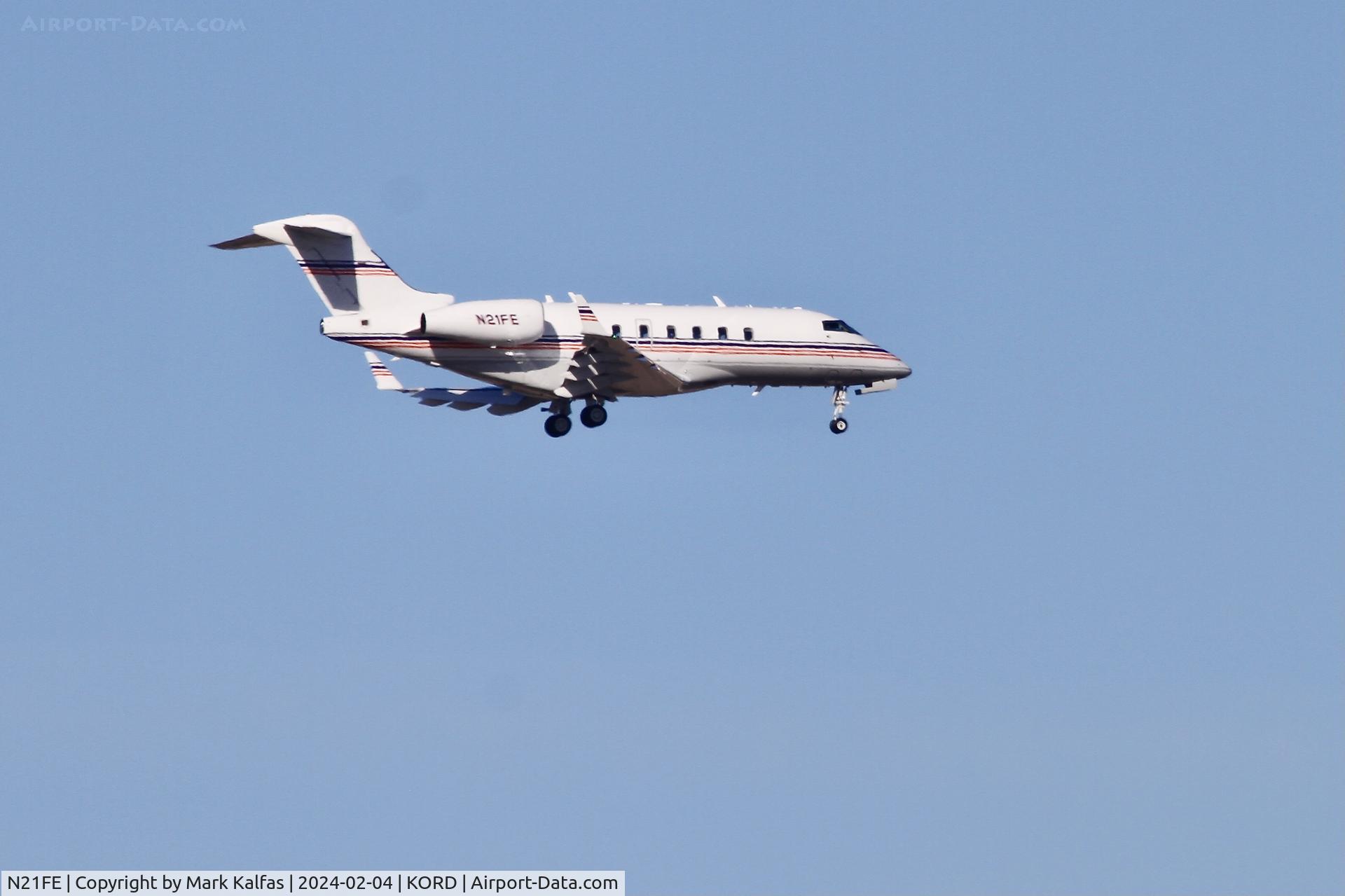 N21FE, 2012 Bombardier Challenger 300 (BD-100-1A10) C/N 20352, CL35 FEDERAL EXPRESS BOMBARDIER INC BD-100-1A10 Challenger 300 N21FE KMEM-KORD