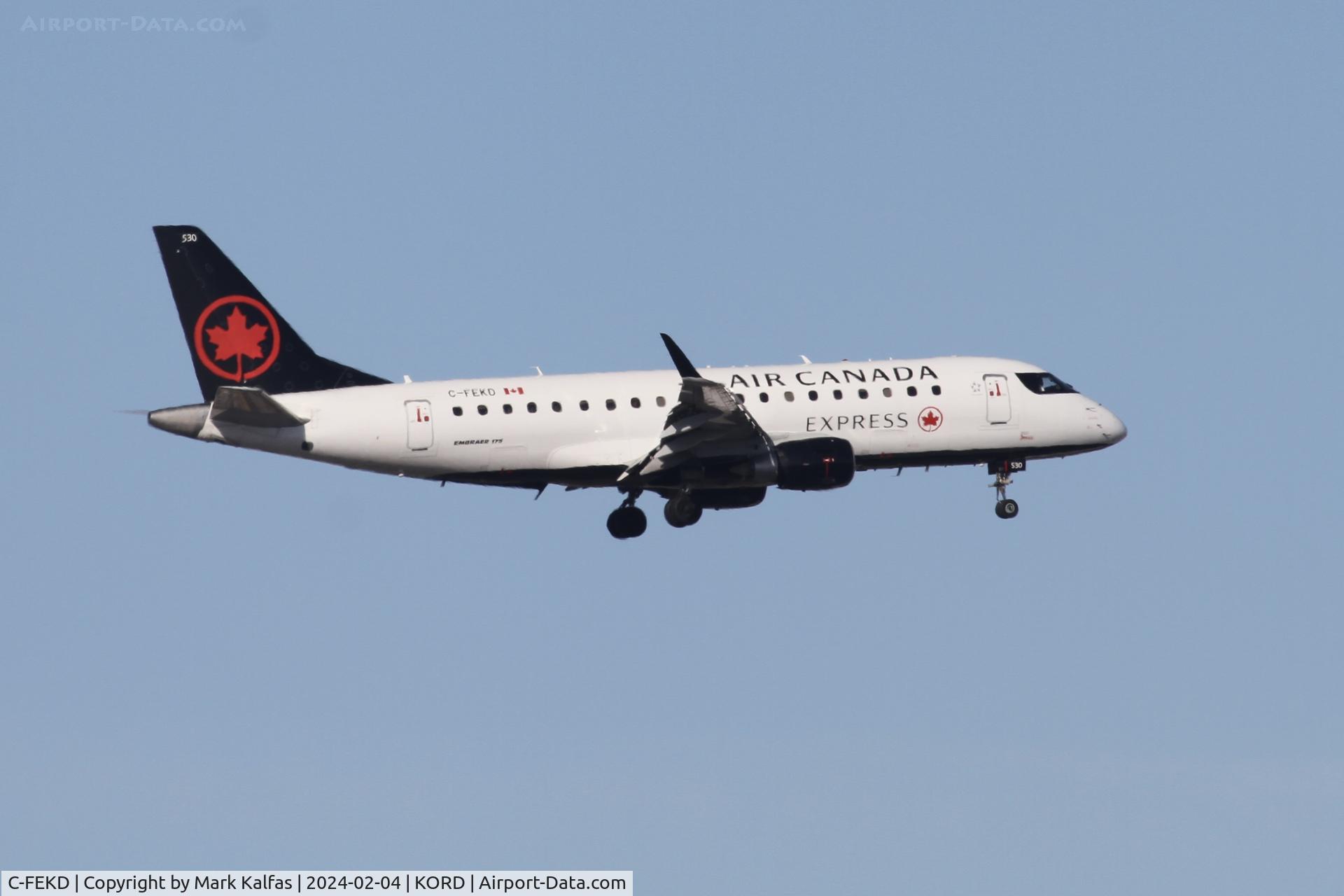 C-FEKD, 2005 Embraer 175SU (ERJ-170-200SU) C/N 17000101, E75S Jazz Aviation/Air Canada Express Embraer 175SU C-FEKD JZA8961 CYUL-KORD