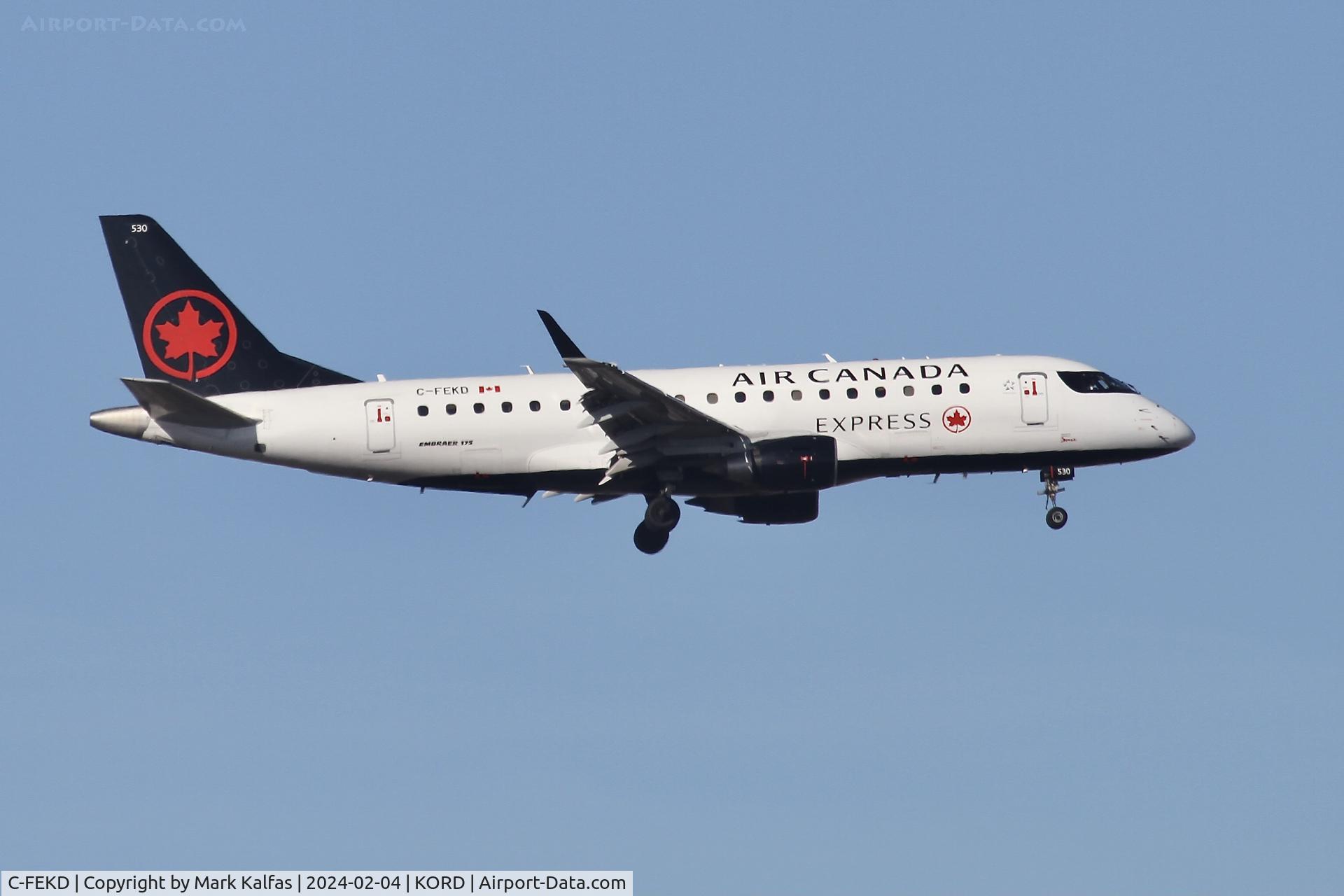 C-FEKD, 2005 Embraer 175SU (ERJ-170-200SU) C/N 17000101, E75S Jazz Aviation/Air Canada Express Embraer 175SU C-FEKD JZA8961 CYUL-KORD