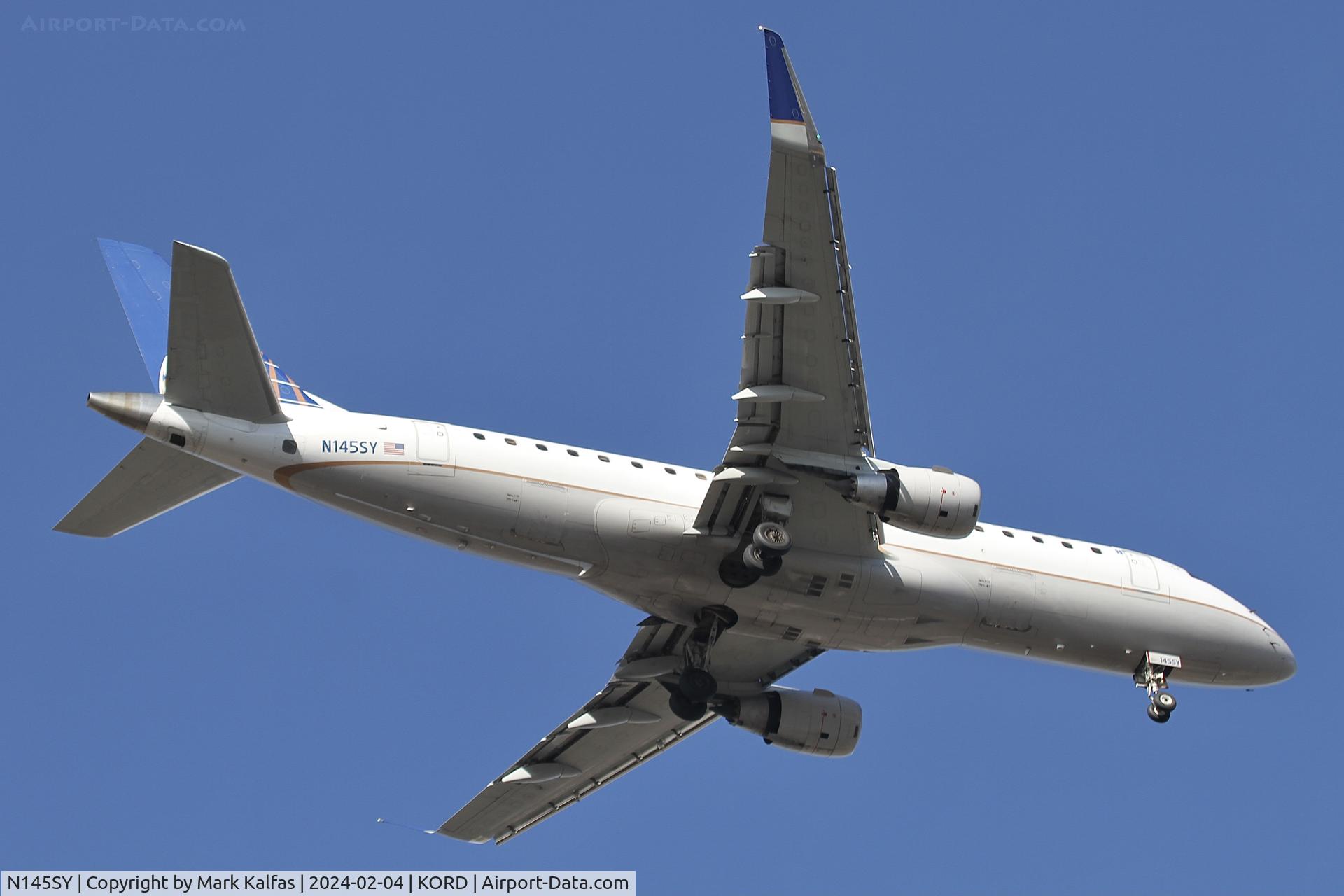 N145SY, 2015 Embraer 175LR (ERJ-170-200LR) C/N 17000484, E75L SkyWest/United Express EMBRAER 175 N145SY SKW5445  LEX-ORD