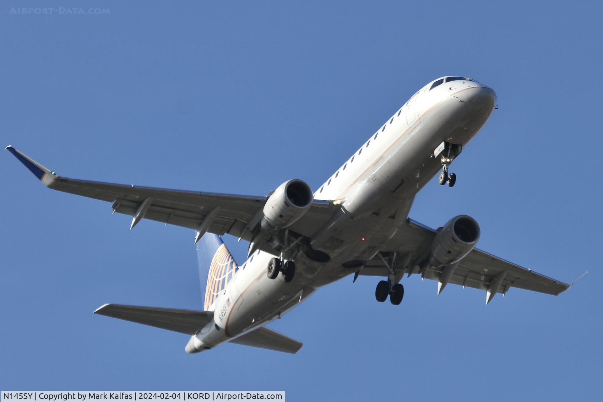 N145SY, 2015 Embraer 175LR (ERJ-170-200LR) C/N 17000484, E75L SkyWest/United Express EMBRAER 175 N145SY SKW5445  LEX-ORD