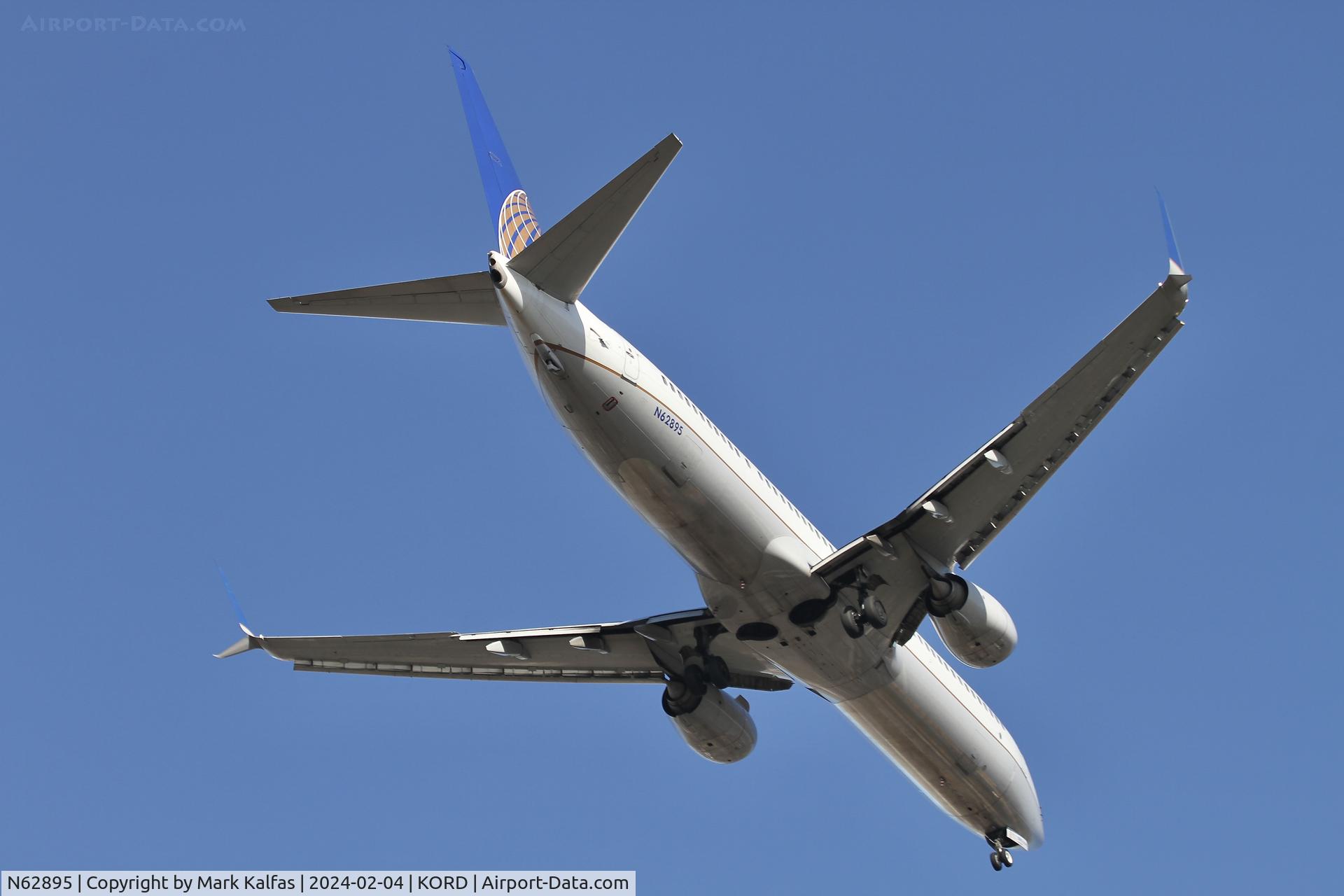 N62895, 2016 Boeing 737-924/ER C/N 62769, B739 United Airlines  BOEING 737-924ER N62895 UAL1168 IAH-ORD