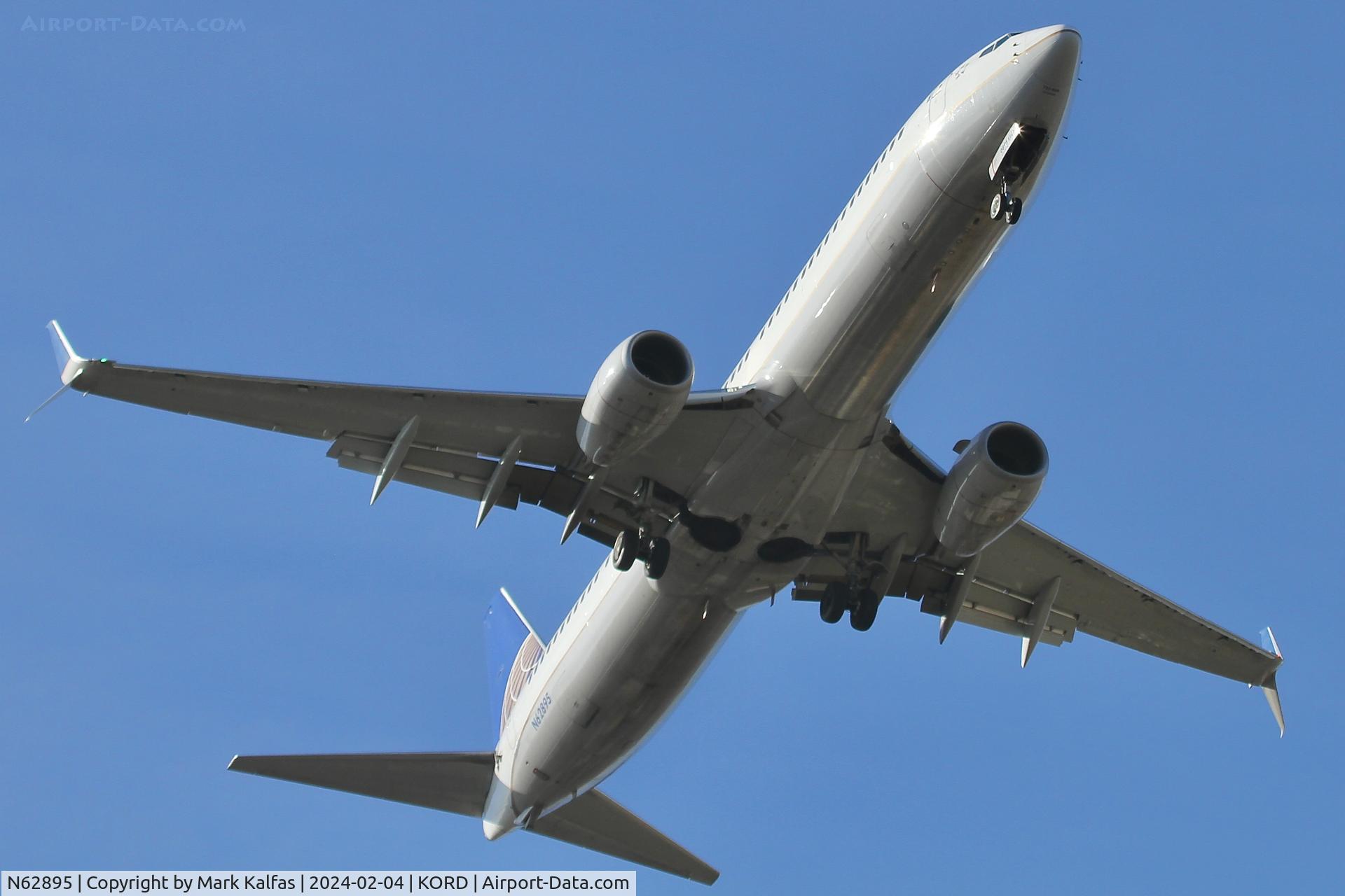 N62895, 2016 Boeing 737-924/ER C/N 62769, B739 United Airlines  BOEING 737-924ER N62895 UAL1168 IAH-ORD