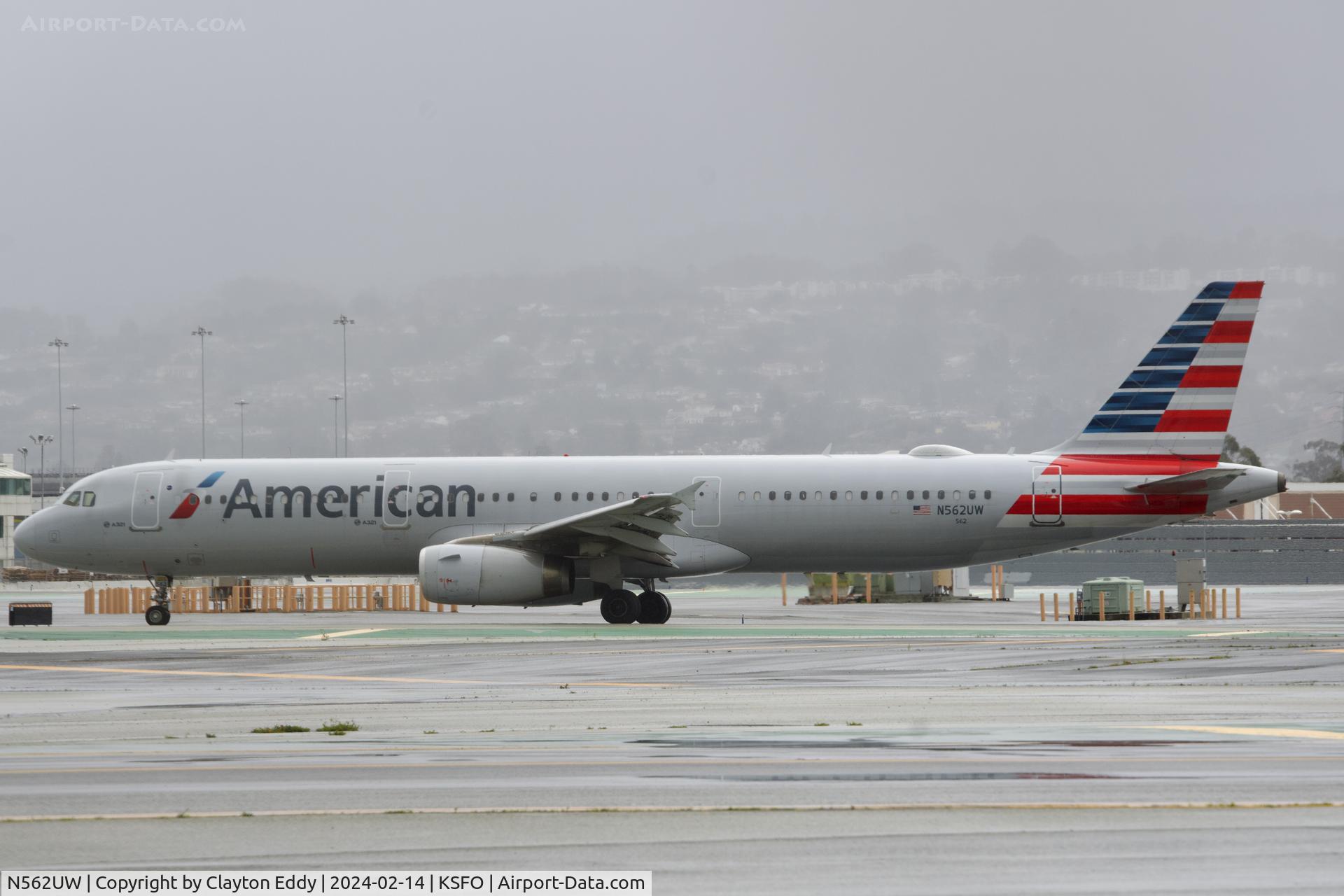 N562UW, 2012 Airbus A321-231 C/N 5332, SFO 2024.