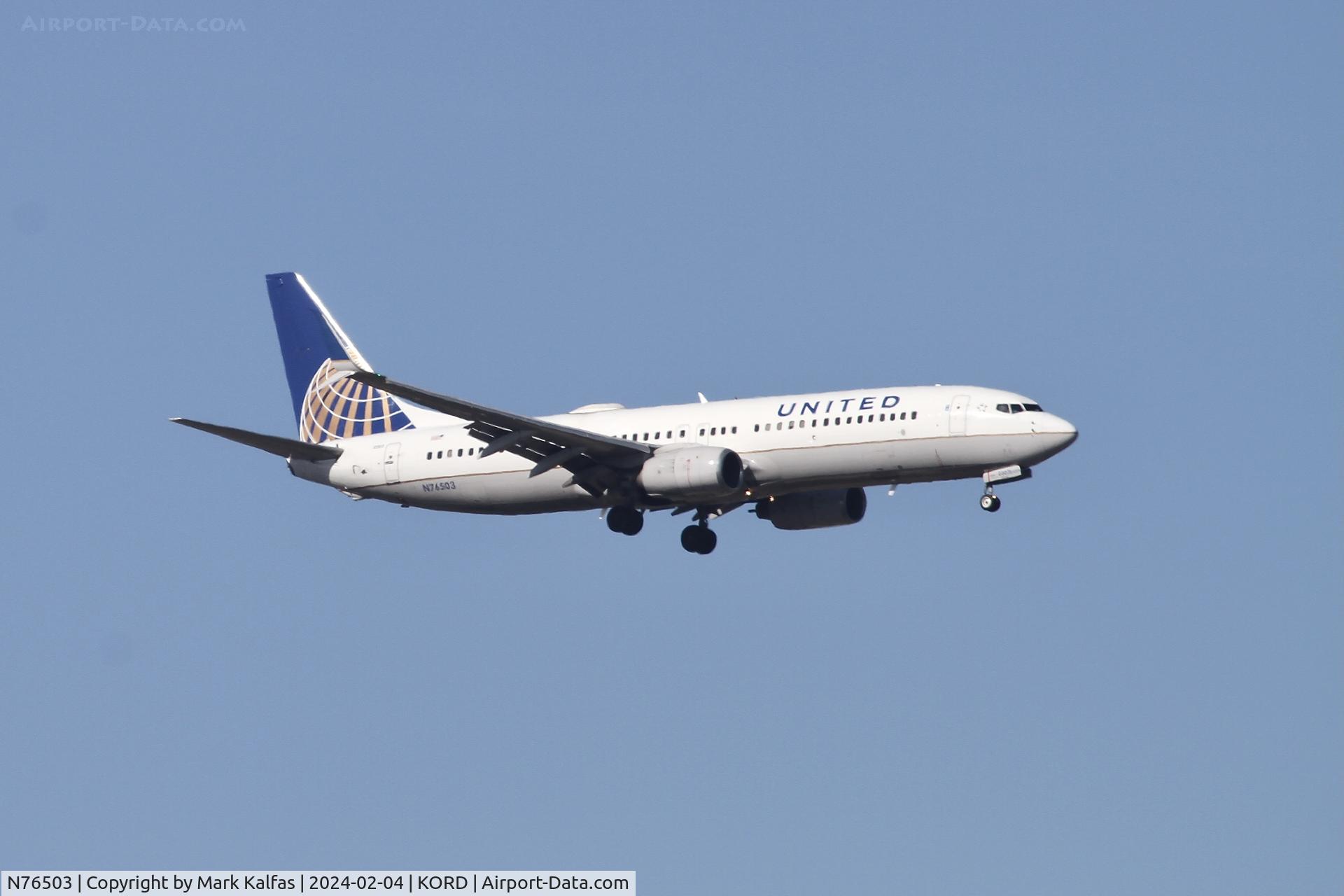 N76503, 2006 Boeing 737-824 C/N 33461, B738 United Airlines BOEING 737-824 N76503 UAL609 CLE-ORD