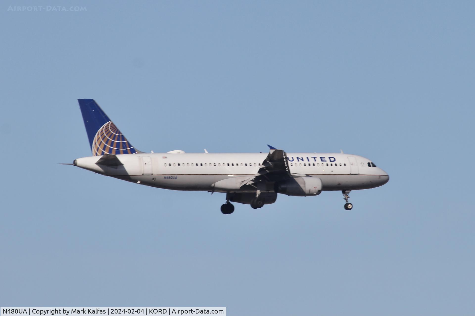 N480UA, 2001 Airbus A320-232 C/N 1555, A320 United Airlines Airbus A320-232 N480UA UAL1338 LGA-ORD