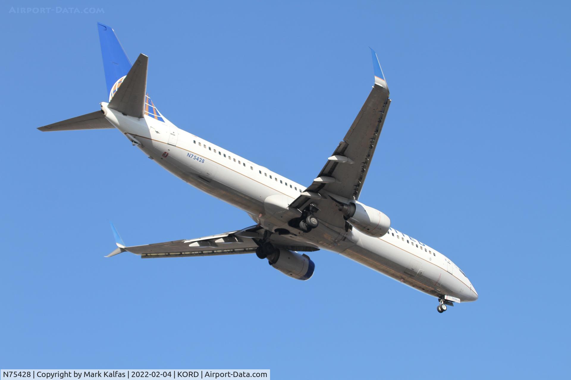 N75428, 2008 Boeing 737-924/ER C/N 31633, B739 United Airlines  BOEING 737-924ER N75428 UAL1061 PHX-ORD
