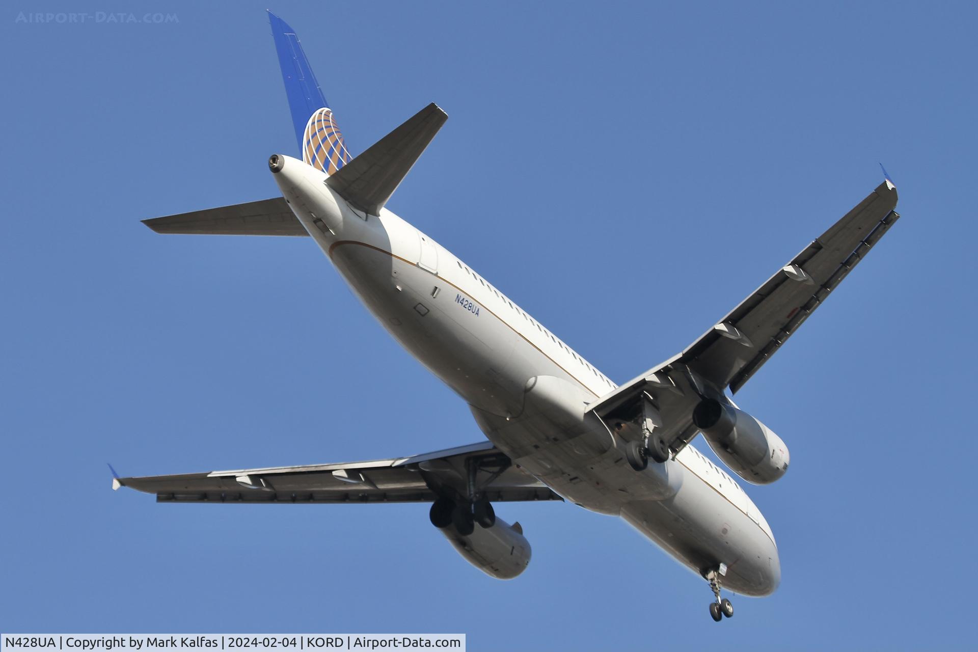 N428UA, 1995 Airbus A320-232 C/N 523, A320 United Airlines Airbus A320-232 N428UA UAL1616 BNA-ORD